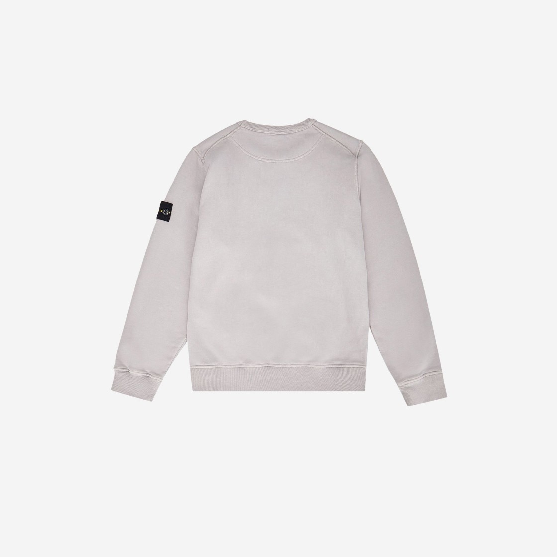 (Kids) Stone Island 61340 Cotton Fleece Crewneck Sweatshirt Light Grey - 22FW 상세 이미지 2