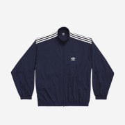 Balenciaga x Adidas Cotton Terry Jersey Tracksuit Jacket Navy Blue