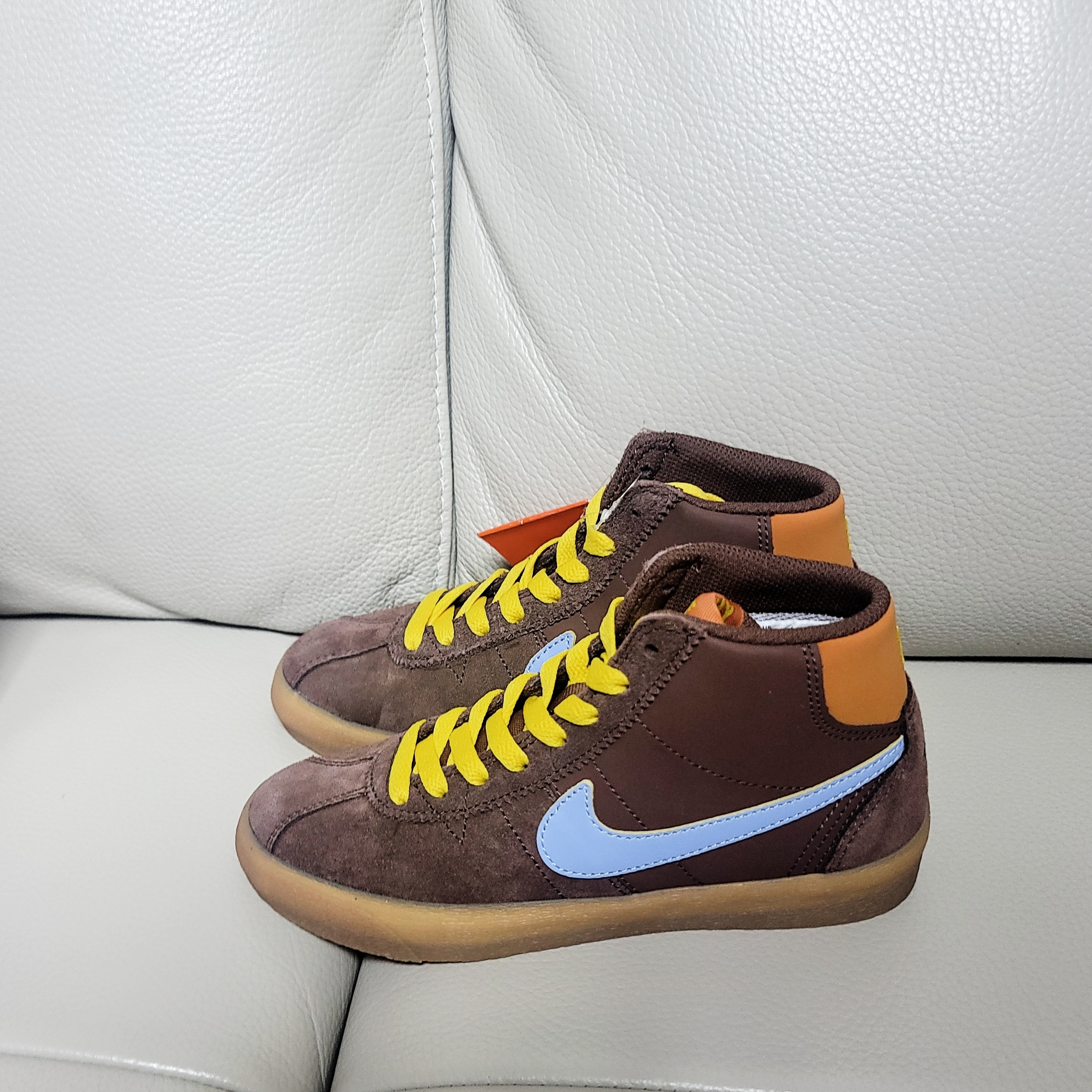 (W) Nike x Why So Sad? SB Bruin High Light Chocolate 착용 스타일 - 1