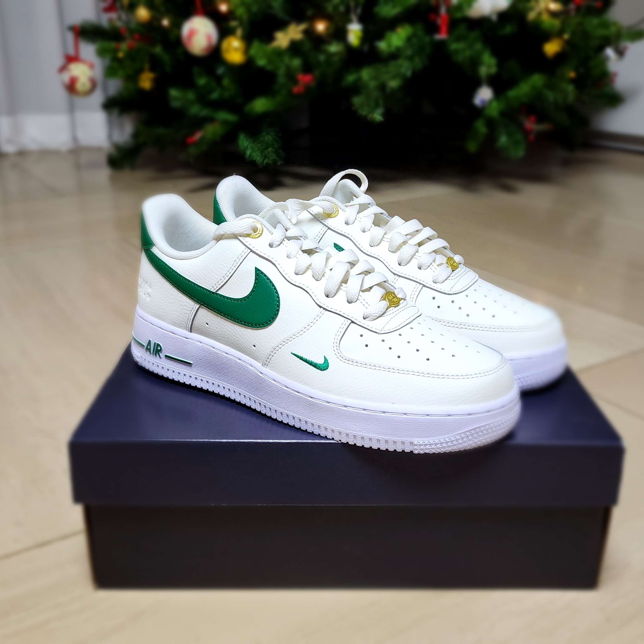 Nike Air Force 1 '07 LV8 40th Anniversary Join Forces Sail Malachite 착용 스타일 - 1