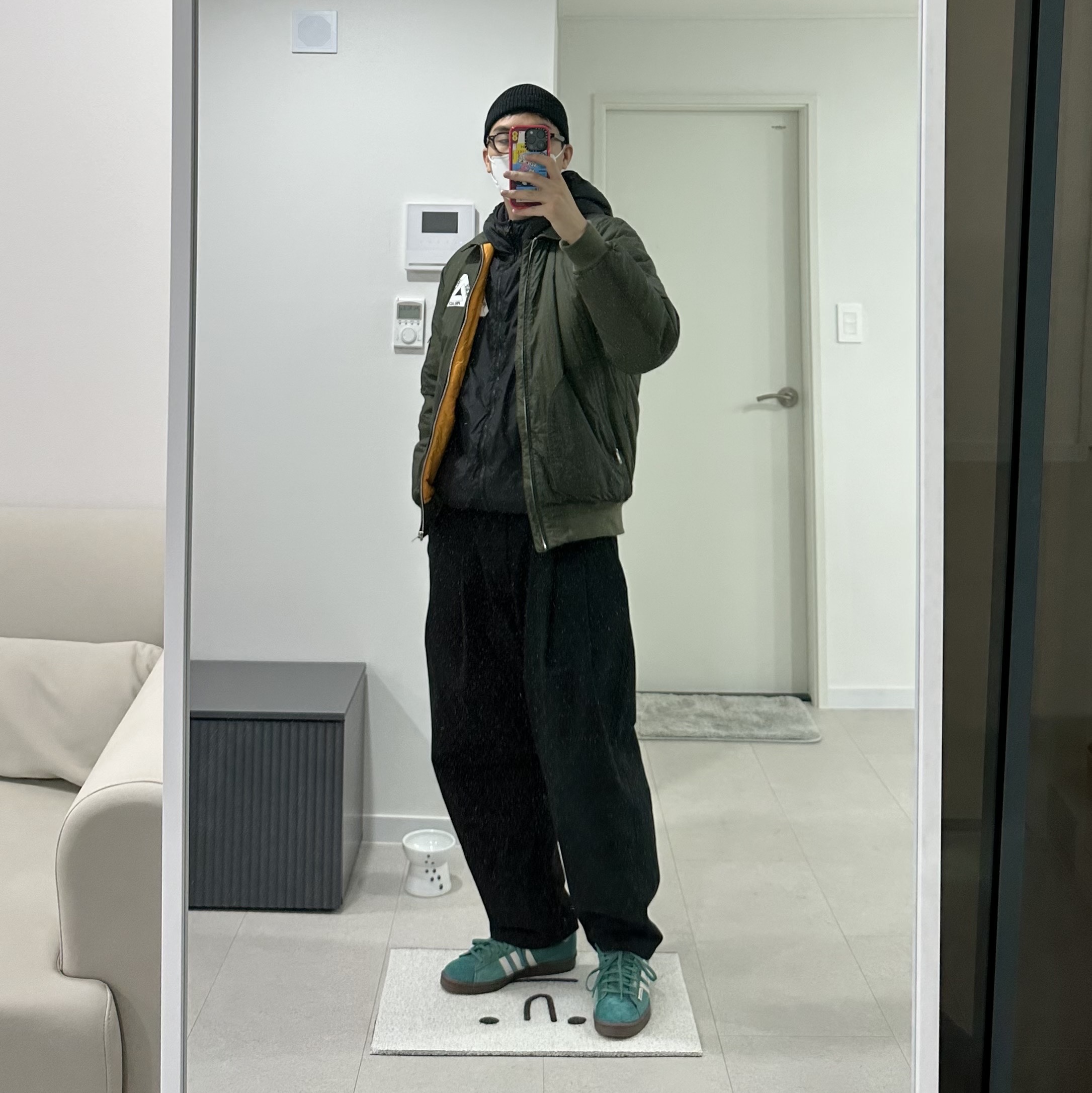 Adidas x Darryl Brown Campus 80 Active Green 착용 스타일