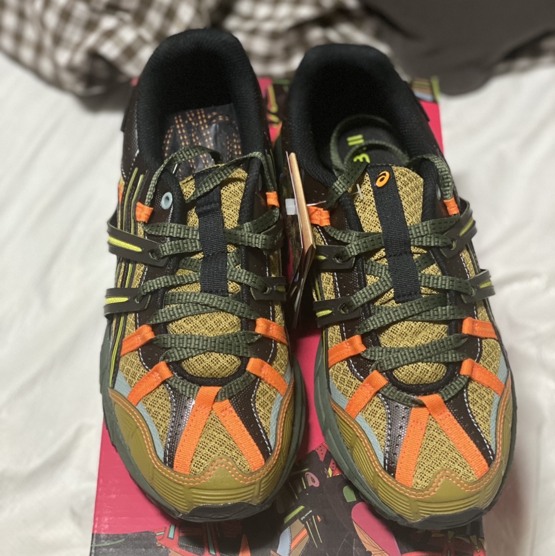 Asics x Andersson Bell Gel-Sonoma 15-50 Olive Oil Dark Brown 착용 스타일 - 4