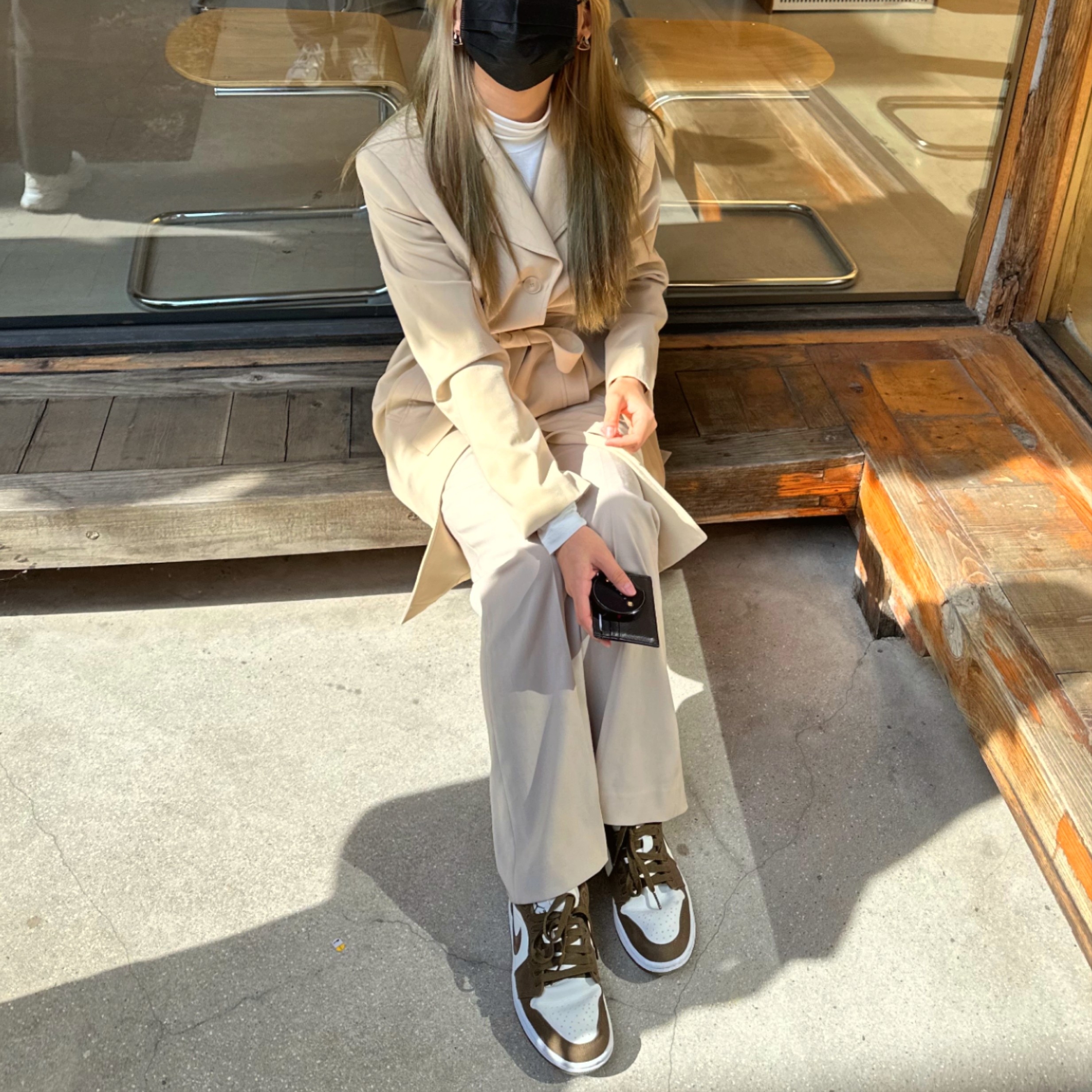 (W) Jordan 1 Low SE Light Olive 착용 스타일