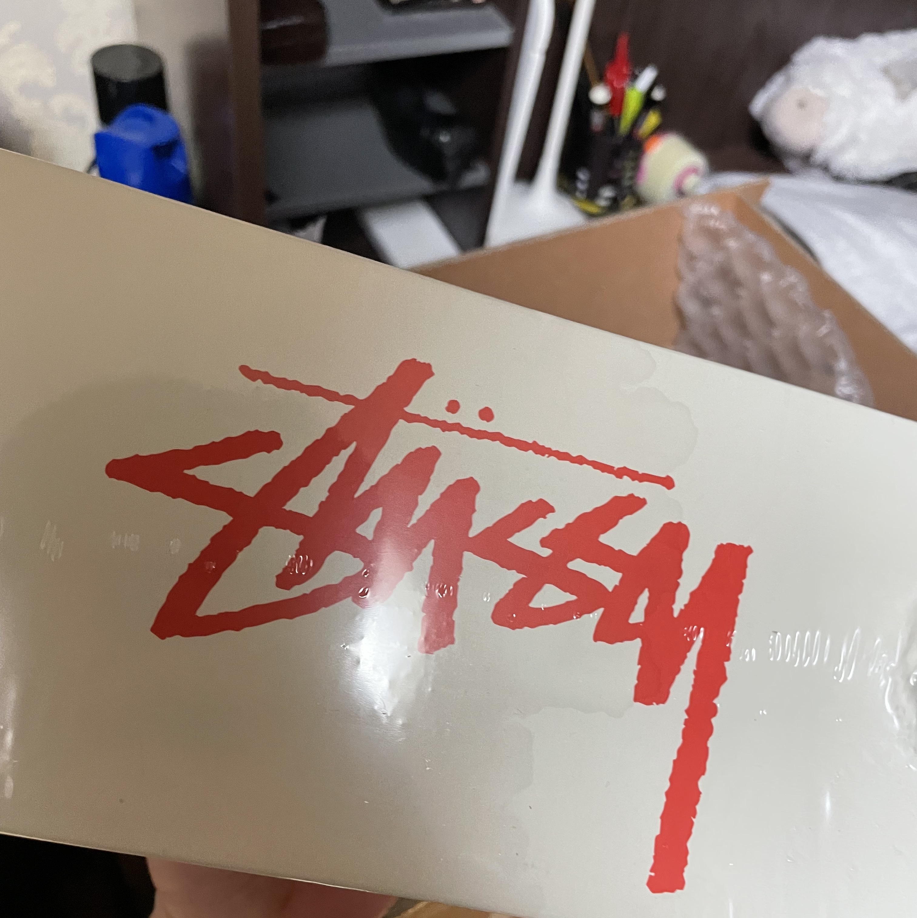 Nike x Stussy Benassi Slide Sail 착용 스타일 - 2