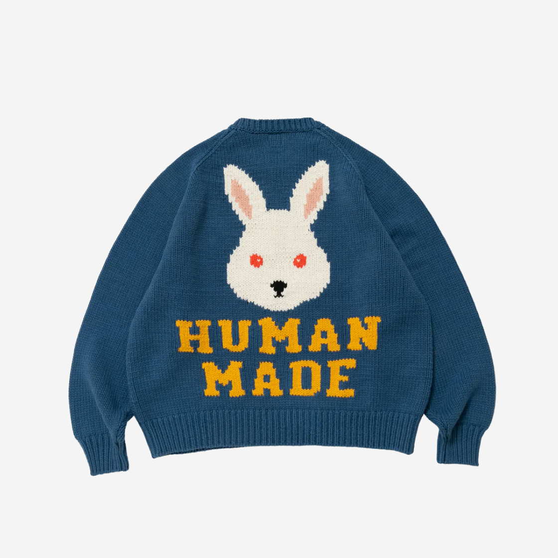 휴먼 메이드 베어 래글런 니트 스웨터 화이트 | Human Made | KREAM