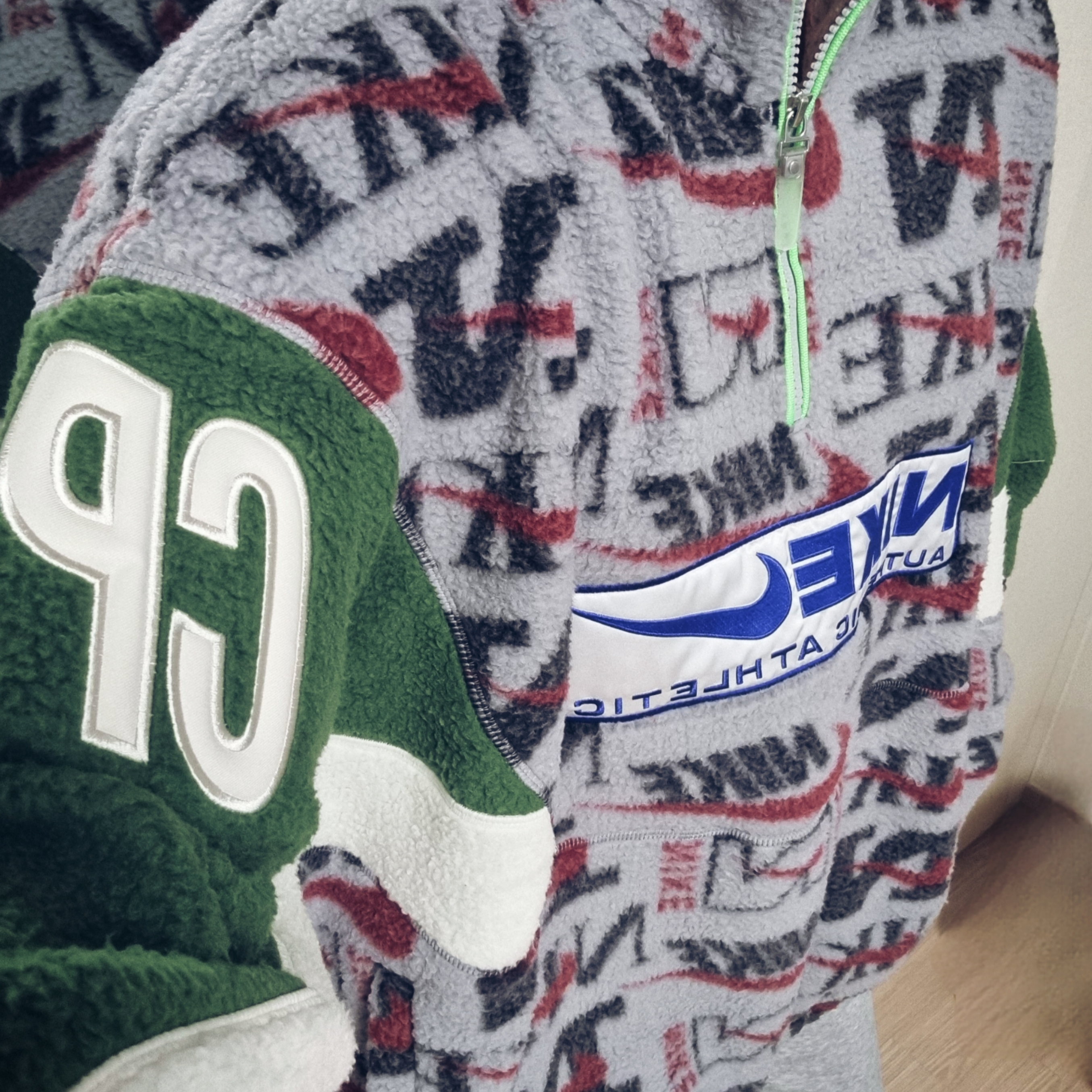 Nike x Cactus Plant Flea Market Quarter Zip Top Jacket Grey - US/EU 착용 스타일 - 2