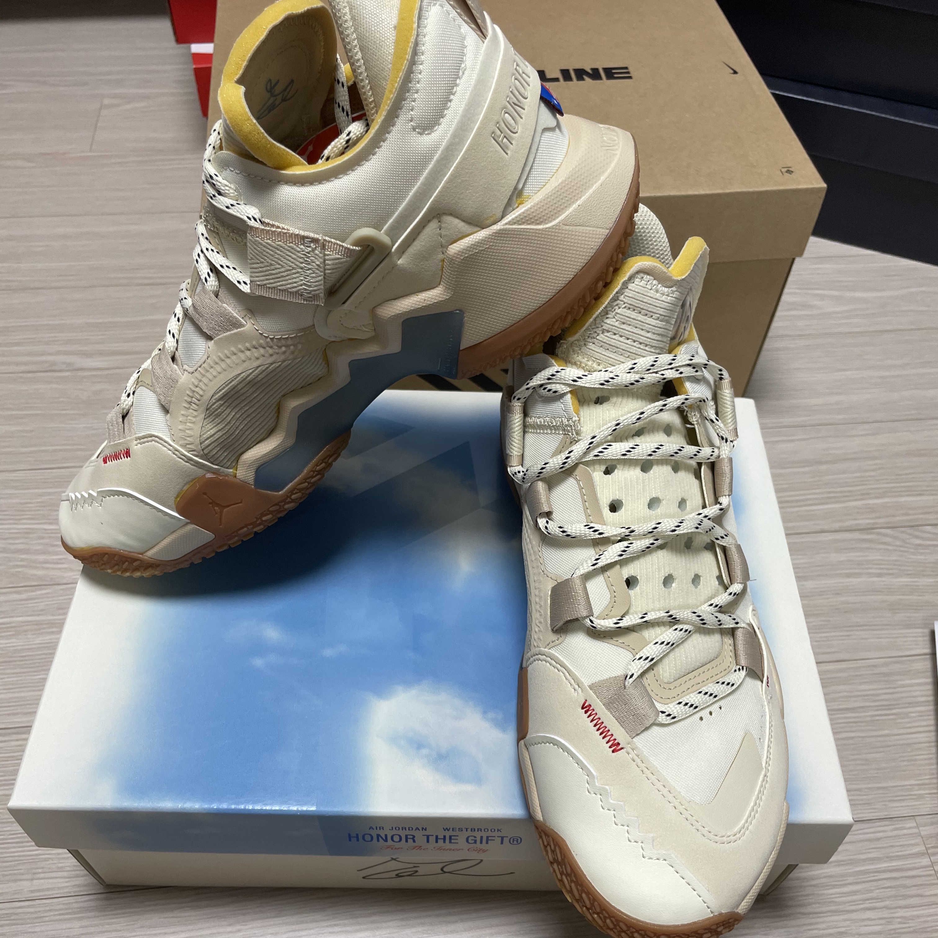 Jordan x Russell Westbrook Honor the Gift Why Not ZER0.5 PF Sail 착용 스타일 - 2