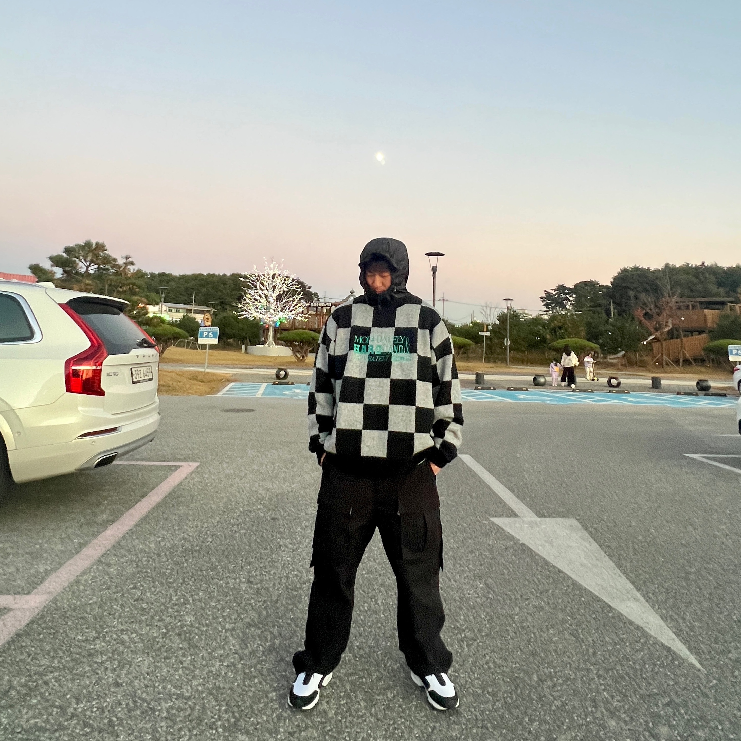 Nike x Comme des Garcons Homme Plus Air Max Sunder SP White Black 착용 스타일