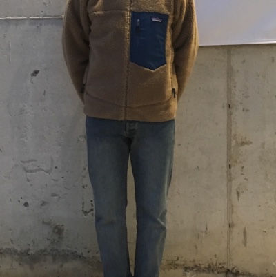 Patagonia Classic Retro-X Jacket Natural 착용 스타일