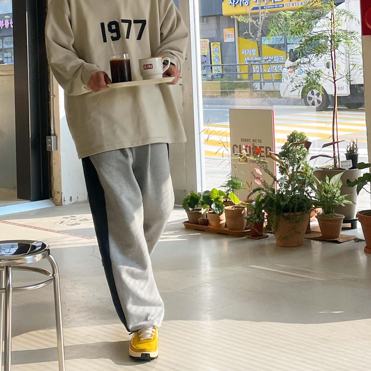 Nike x Tom Sachs General Purpose Shoe Archive, Essentials 1977 Rugby Long Sleeve Polo Wheat - 22SS 착용 스타일