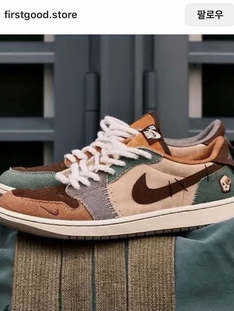 Jordan 1 x Zion Williamson Retro Low OG Flax and Oil Green 착용 스타일 - 2