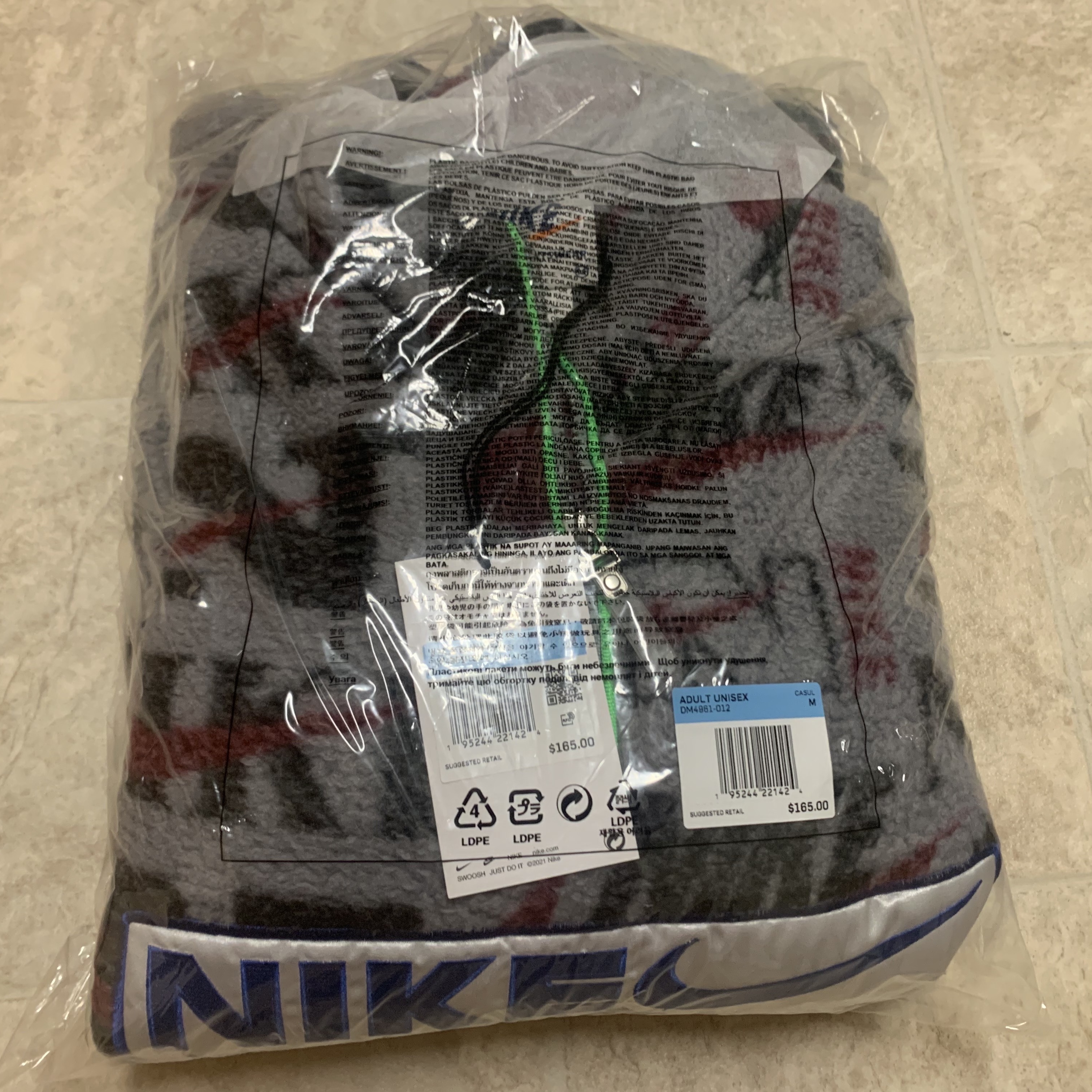 Nike x Cactus Plant Flea Market Quarter Zip Top Jacket Grey - US/EU 착용 스타일
