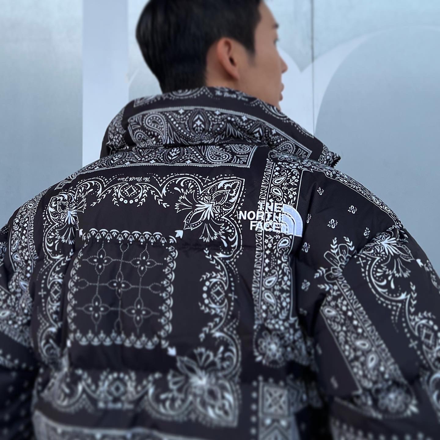 The North Face Novelty Lofty Down Jacket Real Black 착용 스타일 - 3