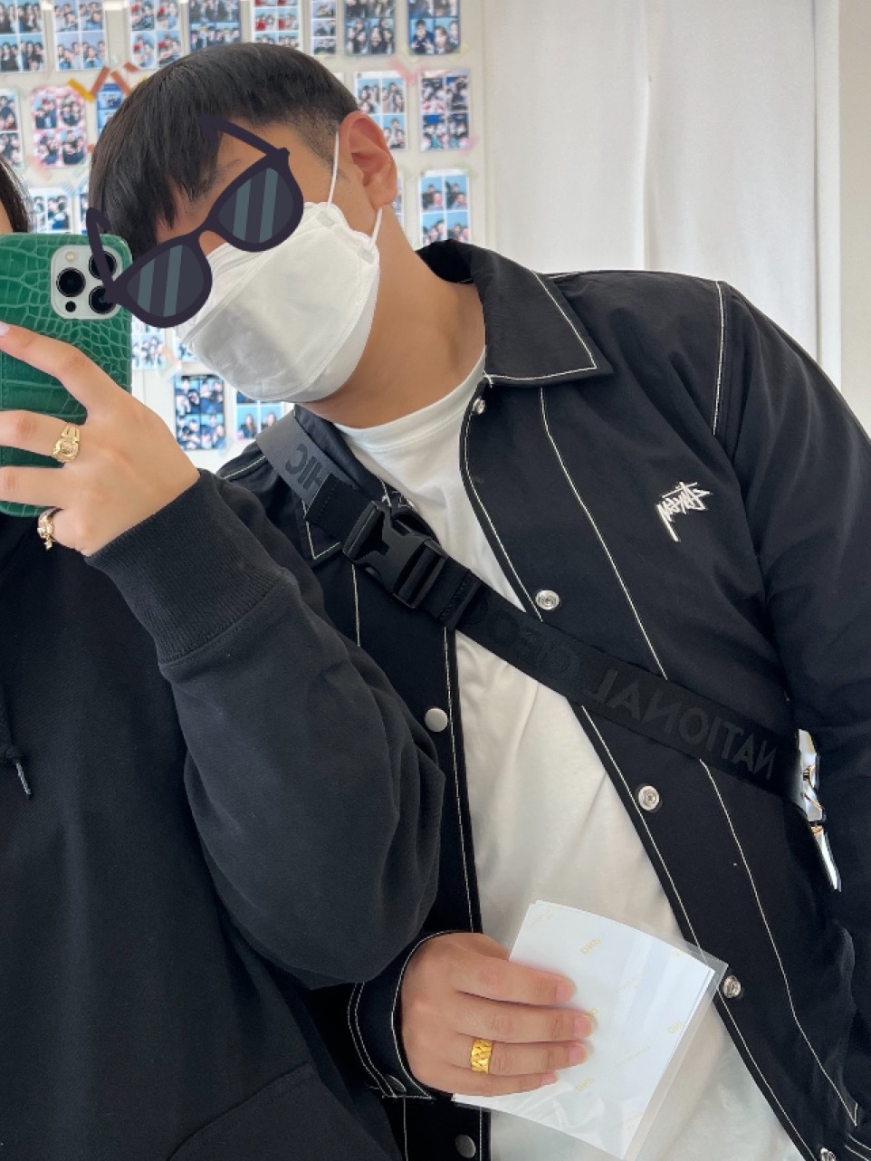 Stussy Nylon Folsom Jacket Black 착용 스타일