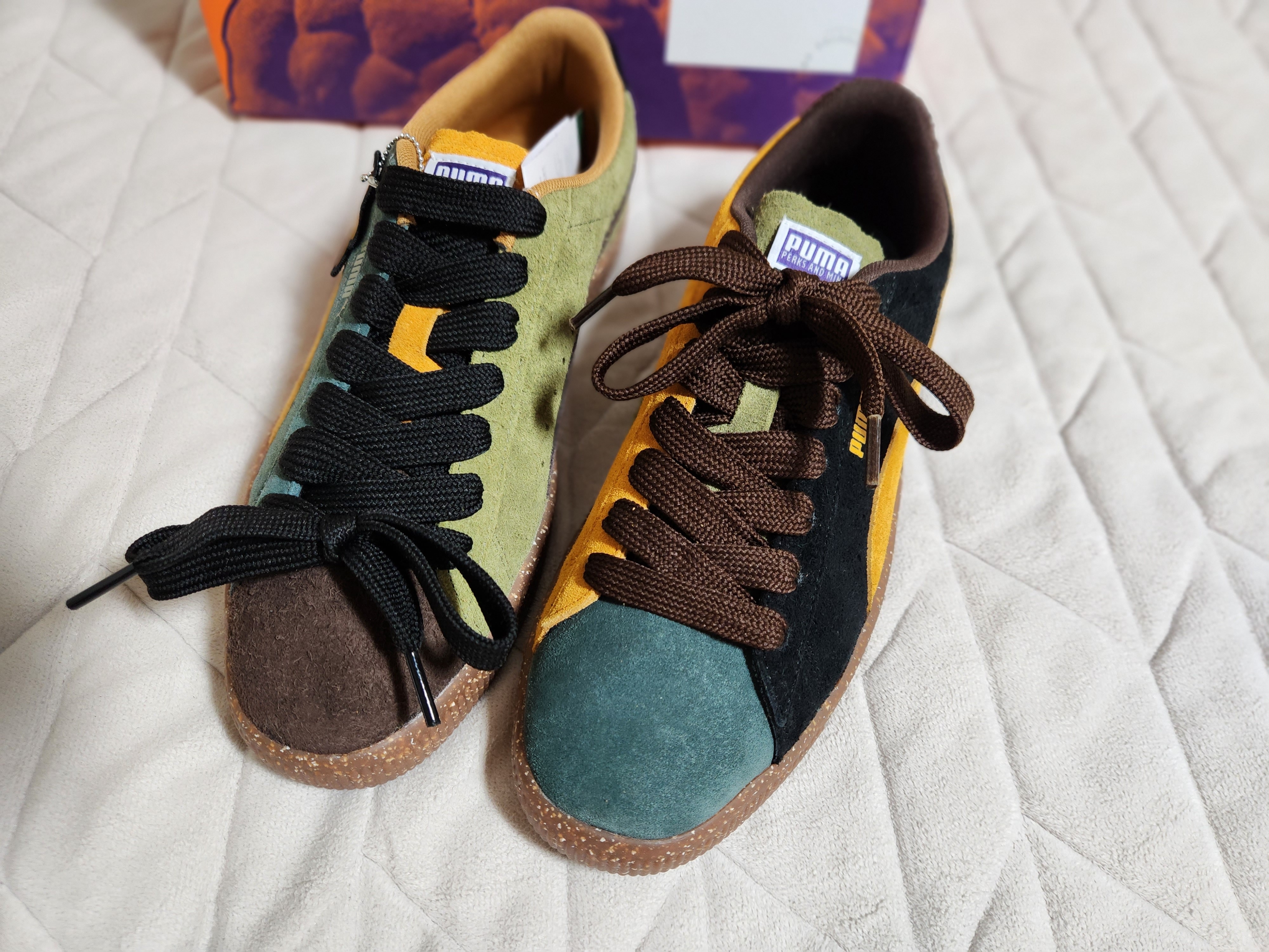 Puma x P.A.M Suede VTG Dark Chocolate 착용 스타일 - 3