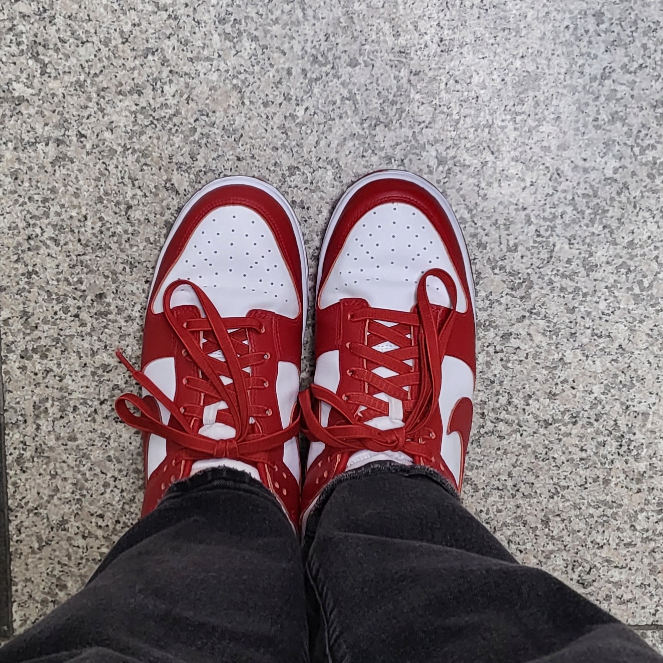 Nike Dunk Low Retro Gym Red 착용 스타일