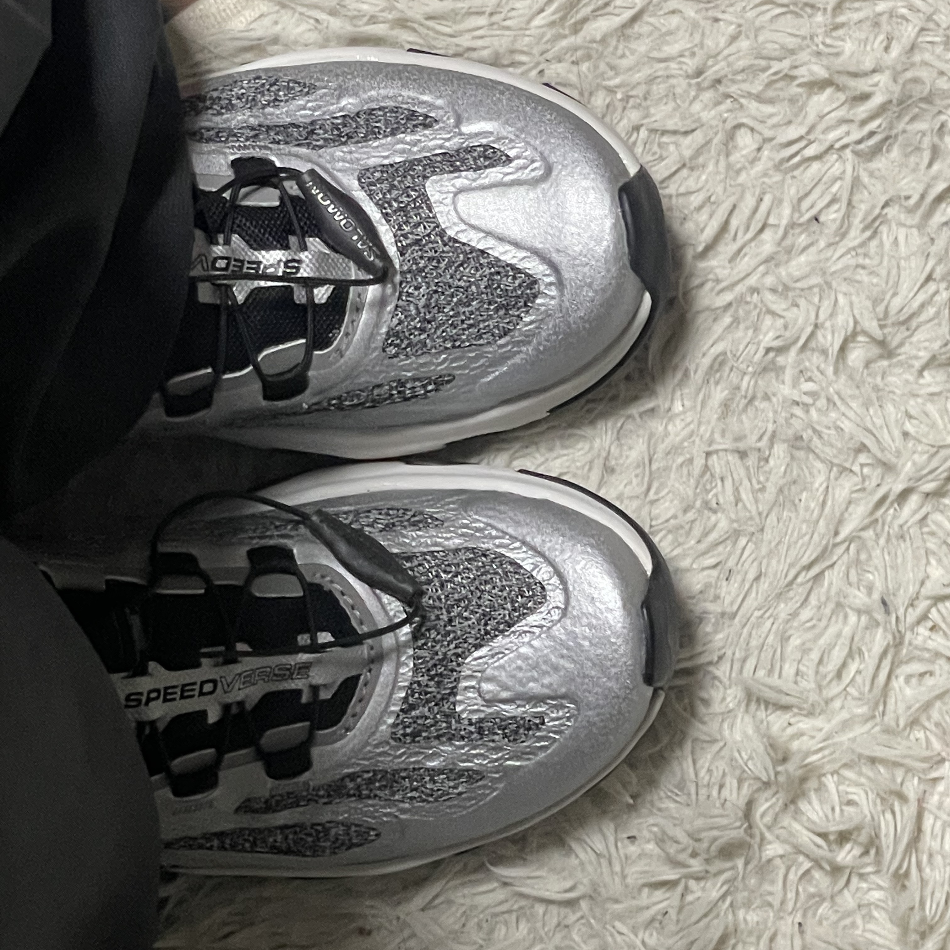 Salomon Speedverse PRG Silver Frost Grey Lunar Rock 착용 스타일 - 3