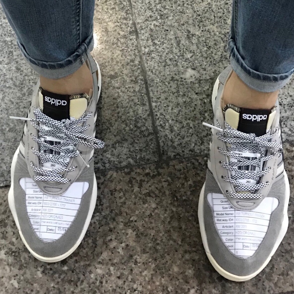 Adidas x Alexander Wang Turnout Trainer Light Brown Black 착용 스타일