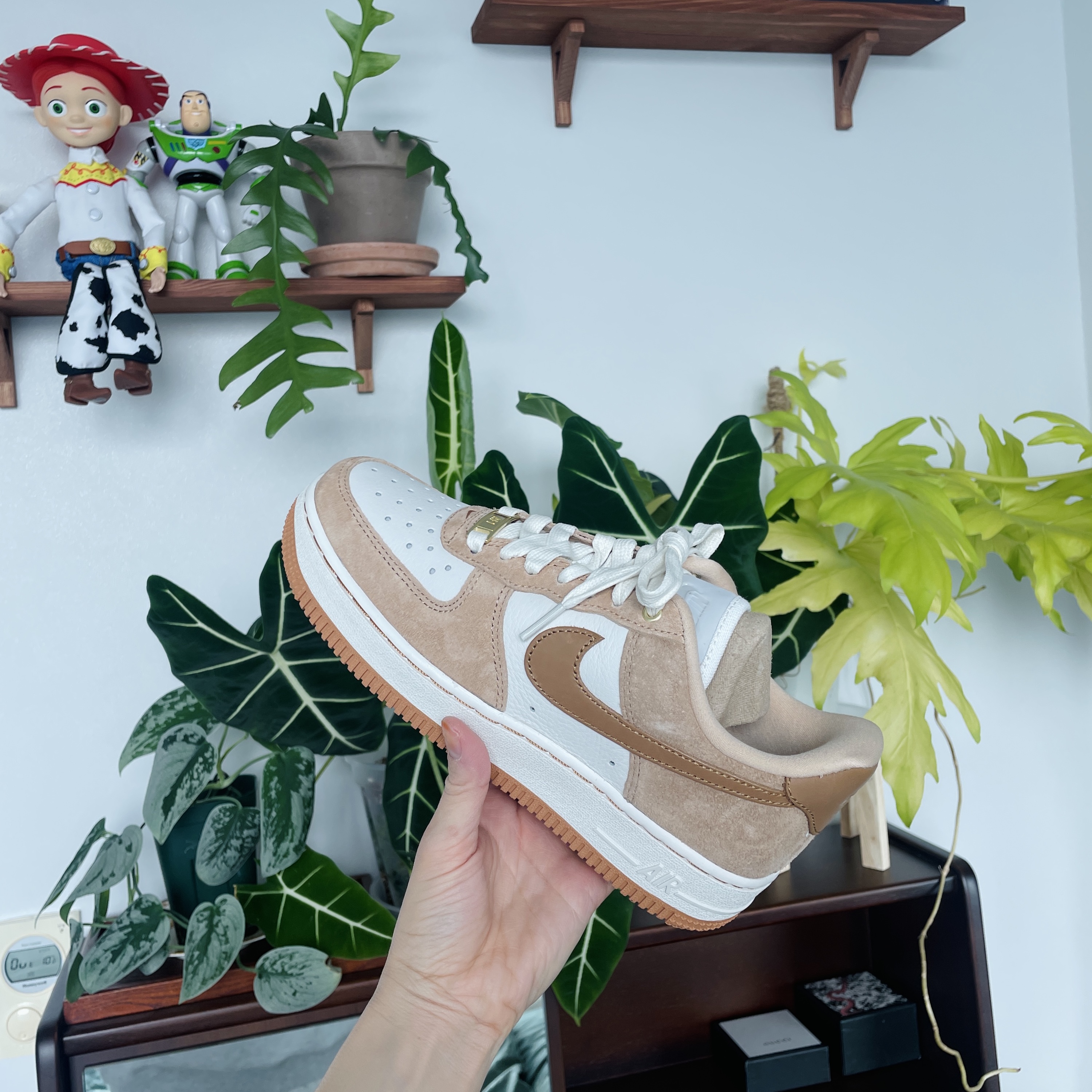 (W) Nike Air Force 1 LXX Flax 착용 스타일 - 4