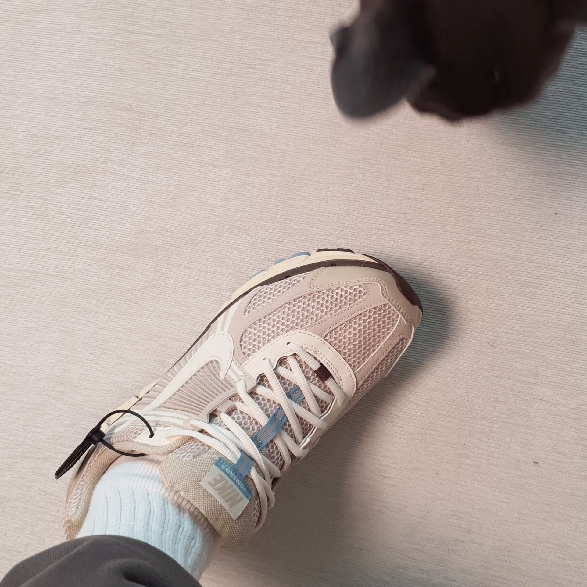 (W) Nike Zoom Vomero 5 Oatmeal 착용 스타일