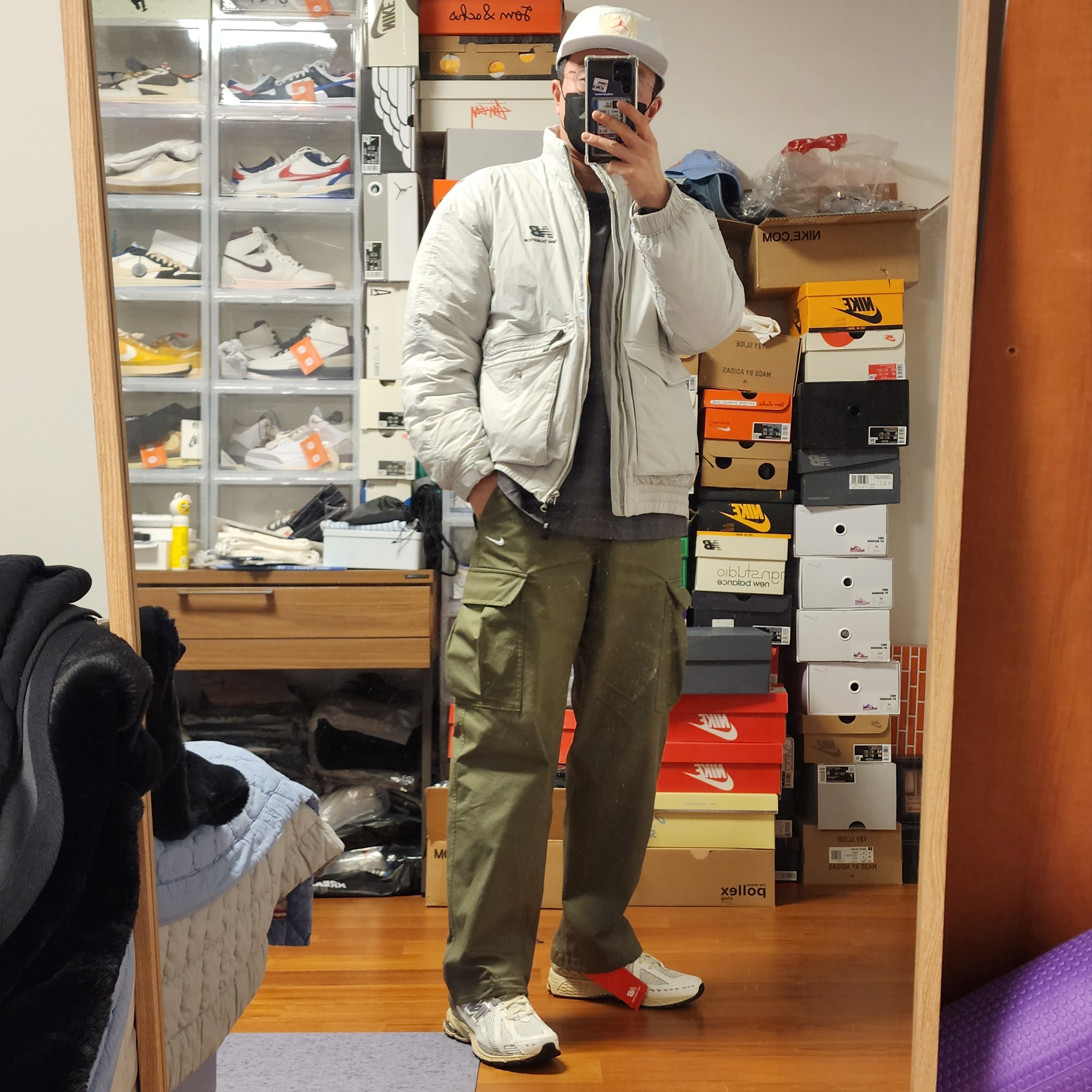 New Balance 1906R White Gray, Jordan x Union Cap Photon Dust 착용 스타일 - 1