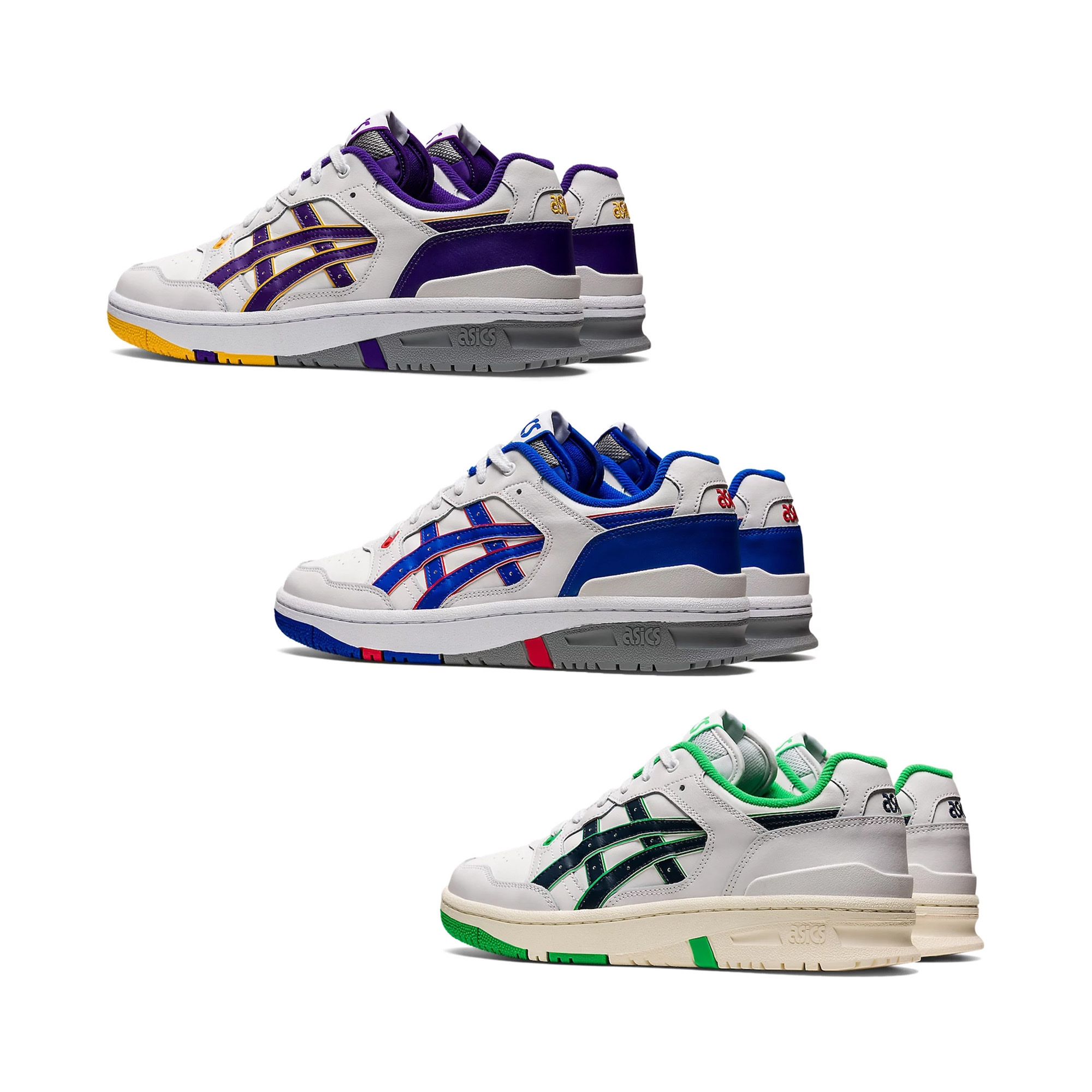 Asics EX89 White Gentry Purple, Asics EX89 White French Blue 착용 스타일 - 4