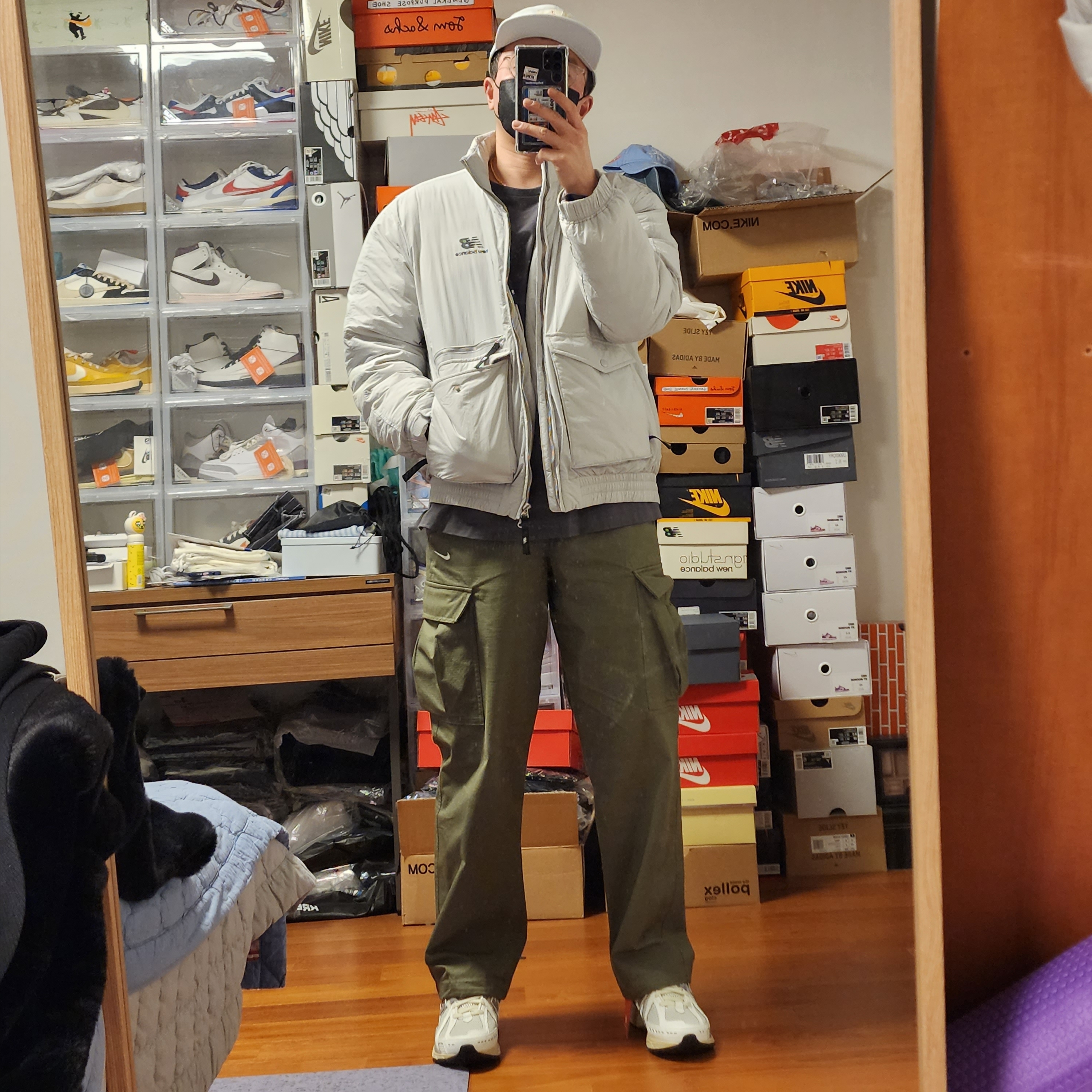 New Balance 1906R White Gray, Jordan x Union Cap Photon Dust 착용 스타일 - 2
