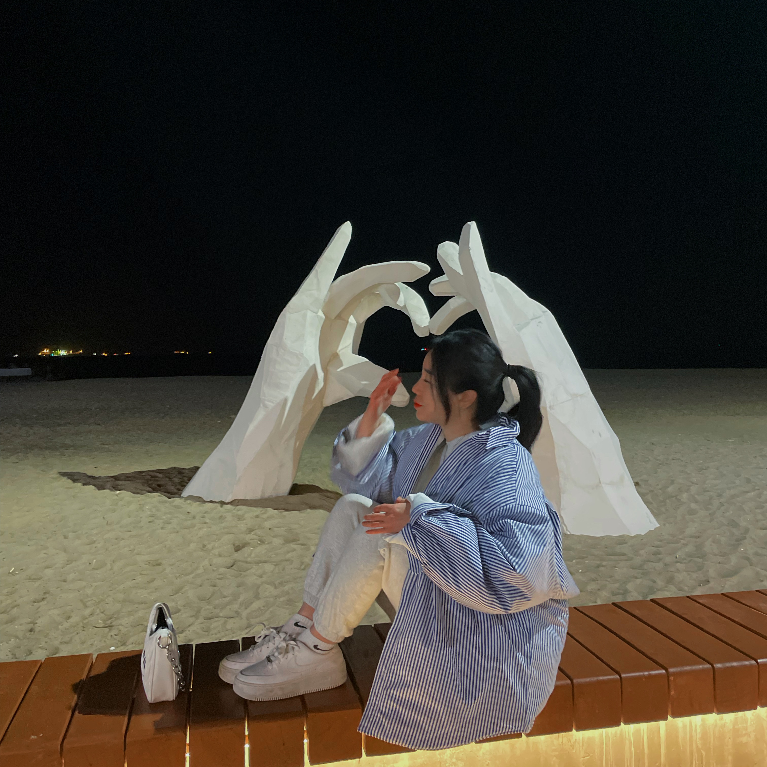 Nike Air Force 1 '07 Low White 착용 스타일 - 1