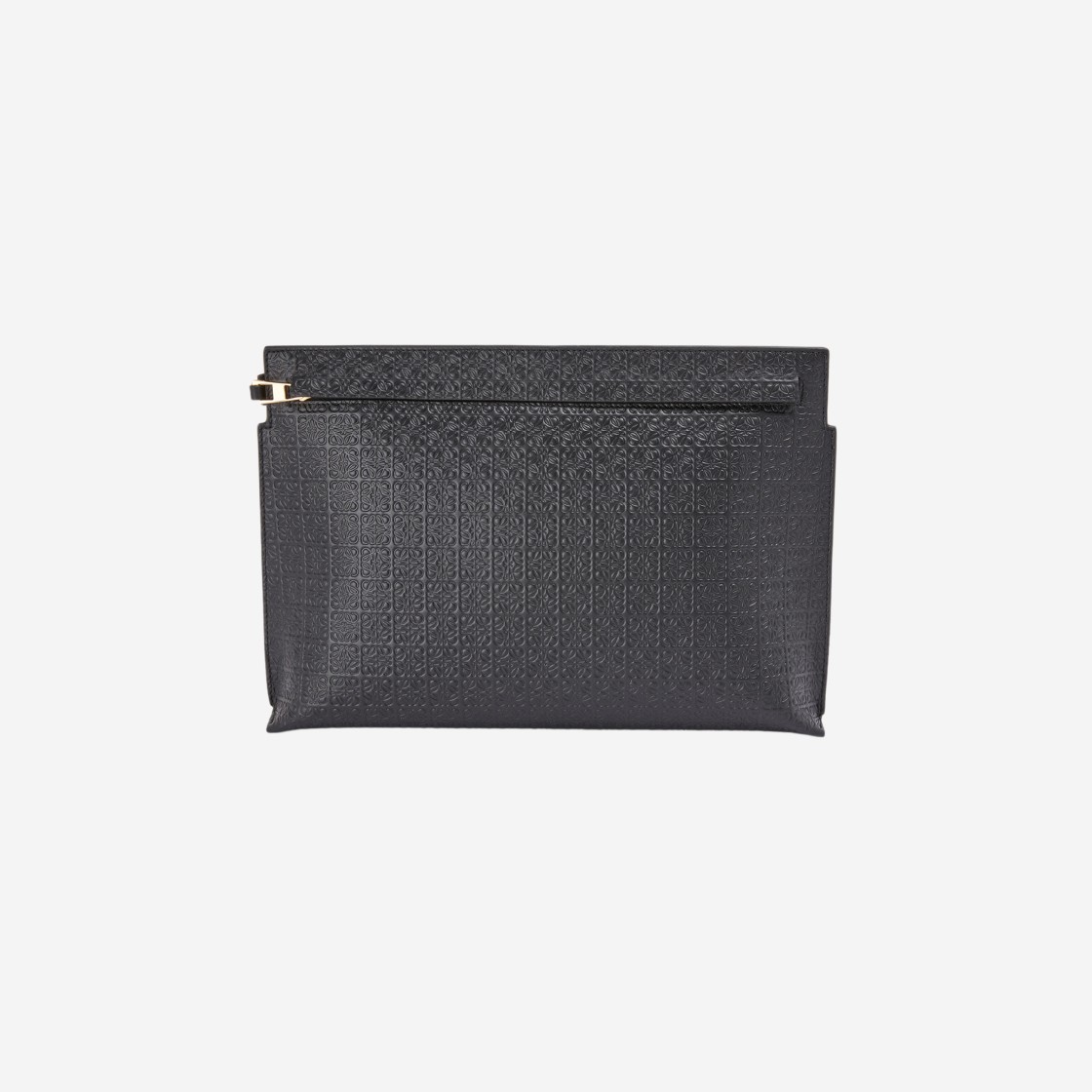 Loewe Repeat T Pouch in Embossed Silk Calfskin Black 상세 이미지 1