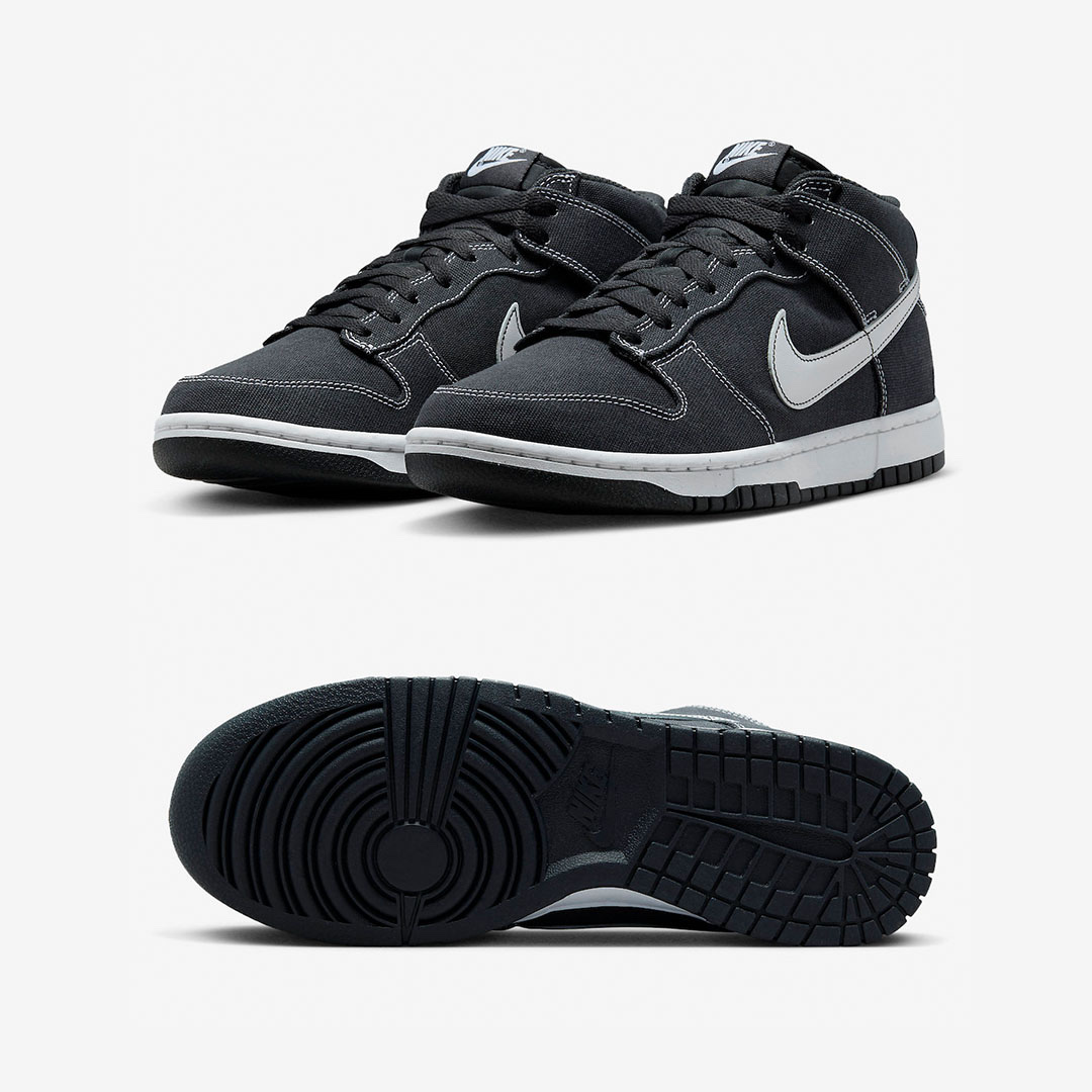 Nike Dunk Low Retro Black, Nike Dunk Low Retro Grey Fog Black 착용 스타일 - 2