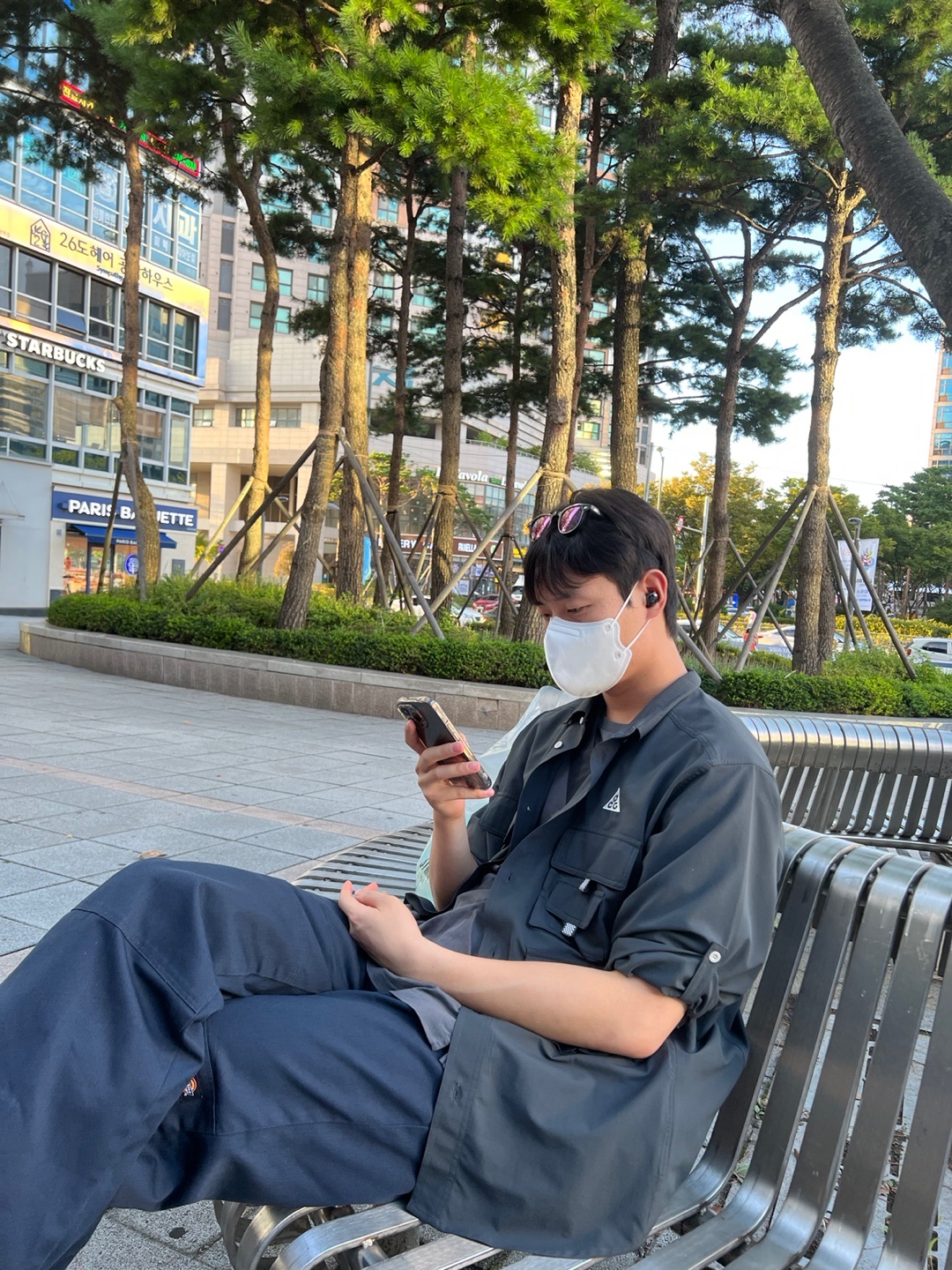 Nike ACG Dri-Fit UV Devastation Trail Shirt Dark Smoke Grey - Asia, Apple iPhone 13 Pro 128GB Graphite (Korean Ver.) 착용 스타일