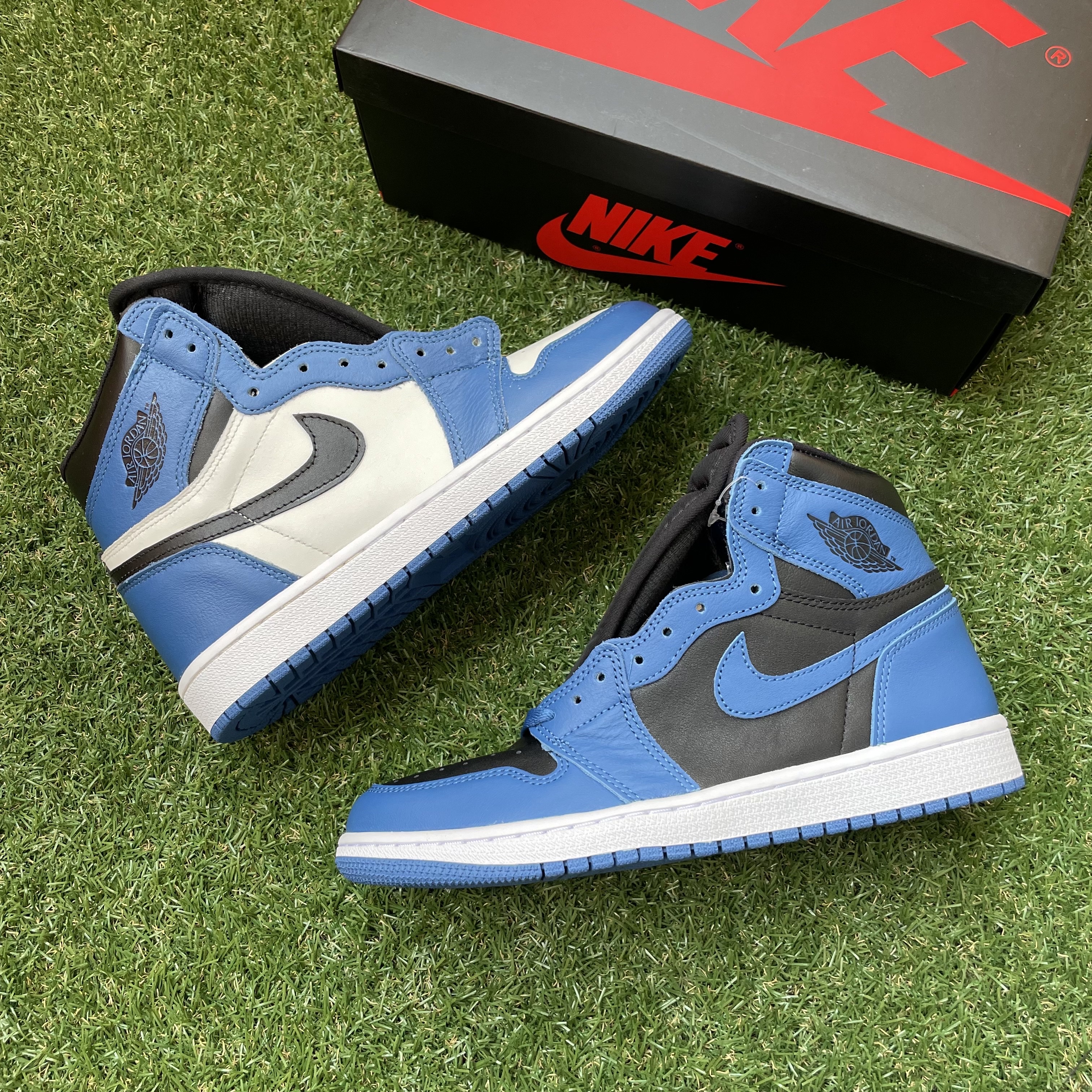 Jordan 1 Retro High OG Dark Marina Blue, (GS) Jordan 1 Retro High OG Dark Marina Blue 착용 스타일