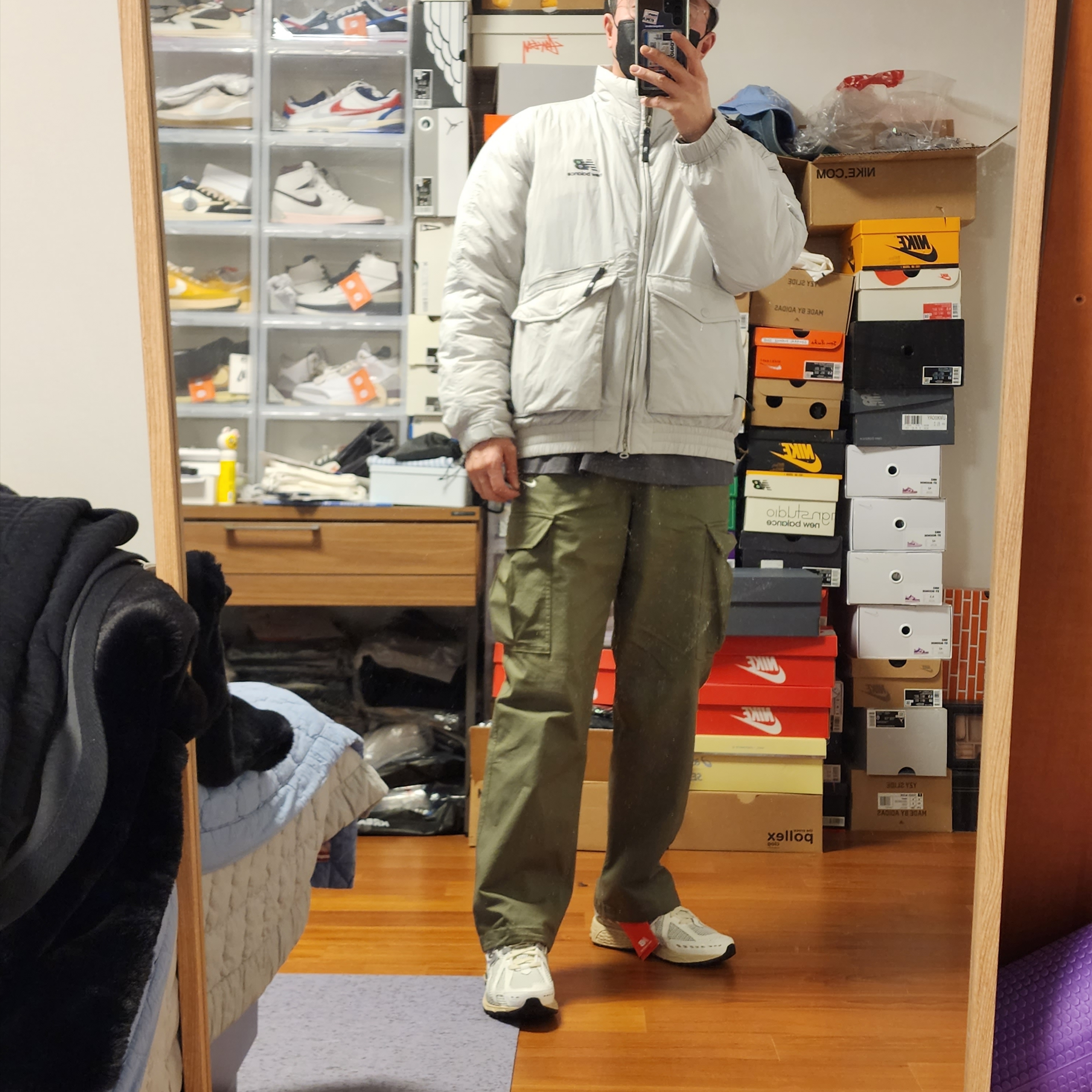 New Balance 1906R White Gray, Jordan x Union Cap Photon Dust 착용 스타일 - 3