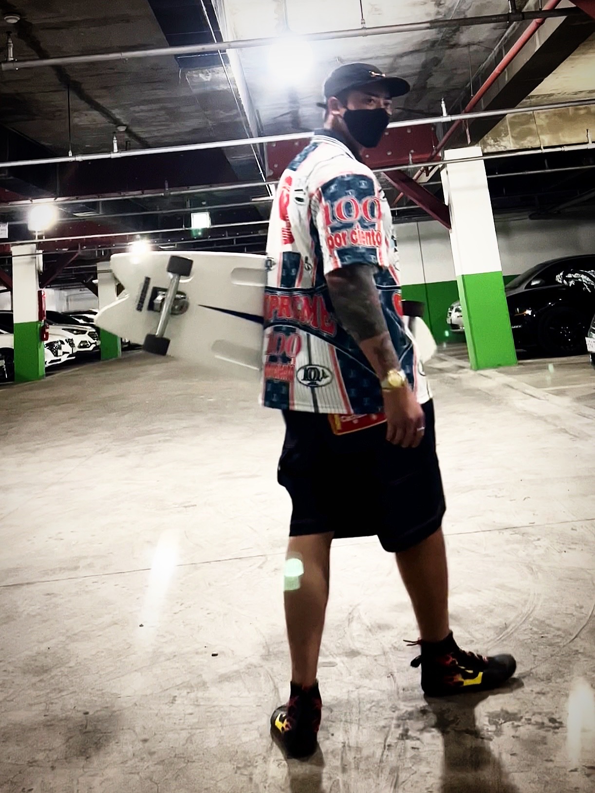Supreme x The North Face Steep Tech Apogee Jacket Multicolor Dragon - 22FW, Louis Vuitton Monogram Chain Bracelet Silver 착용 스타일 - 1