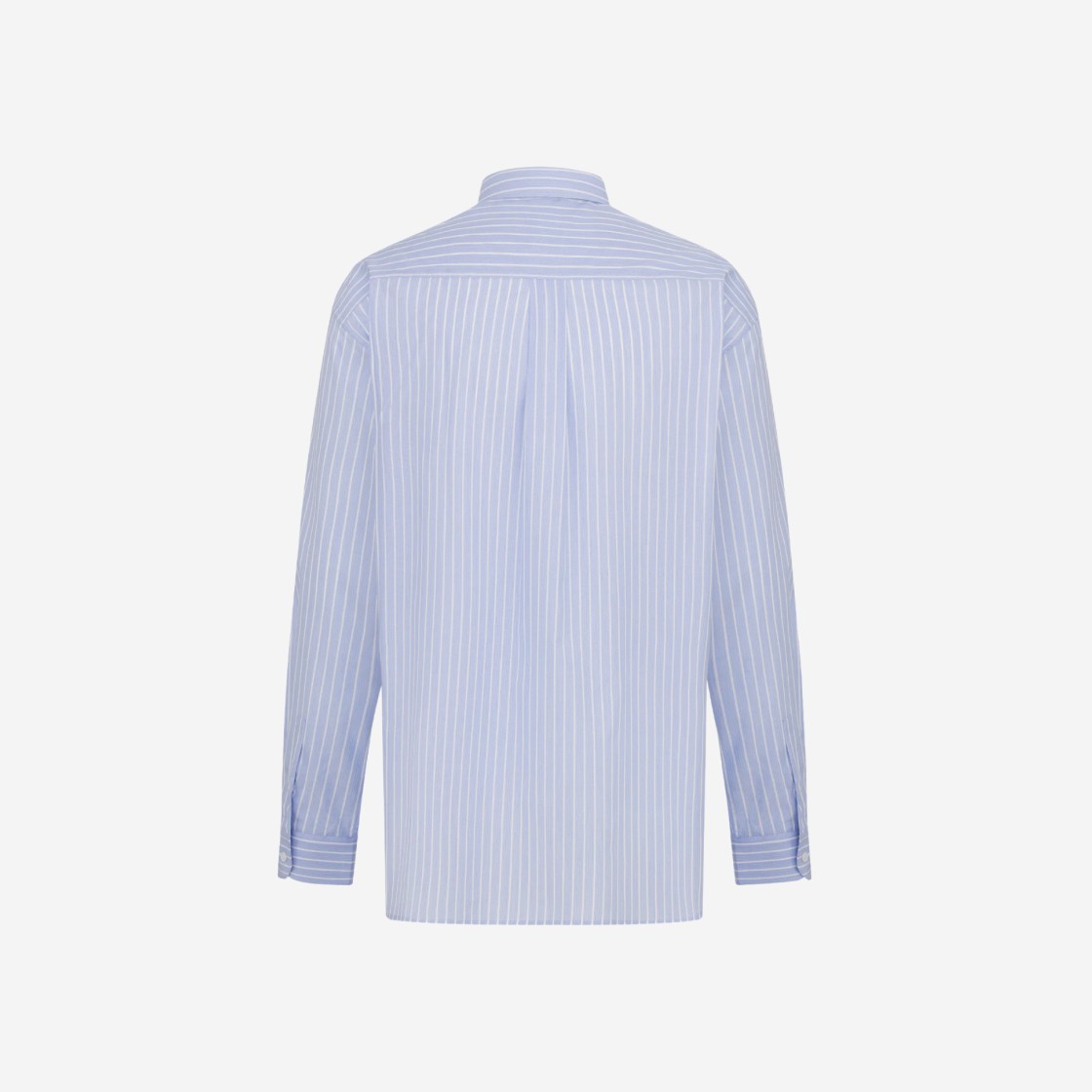 Dior Christian Dior Couture Oversized Striped Cotton Poplin Shirt Blue 상세 이미지 2