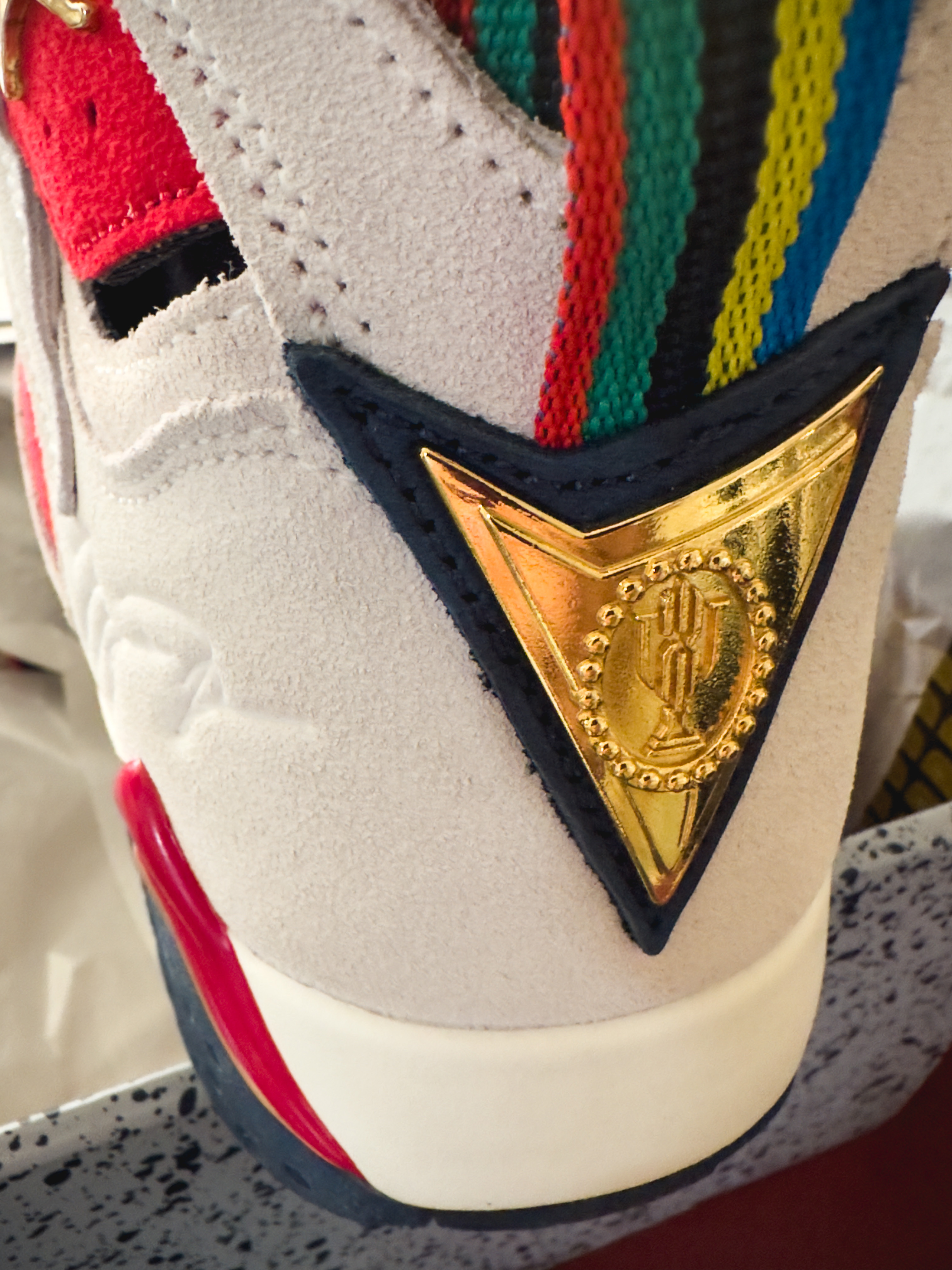 Jordan 7 x Trophy Room Retro SP True Red and Obsidian 착용 스타일 - 4