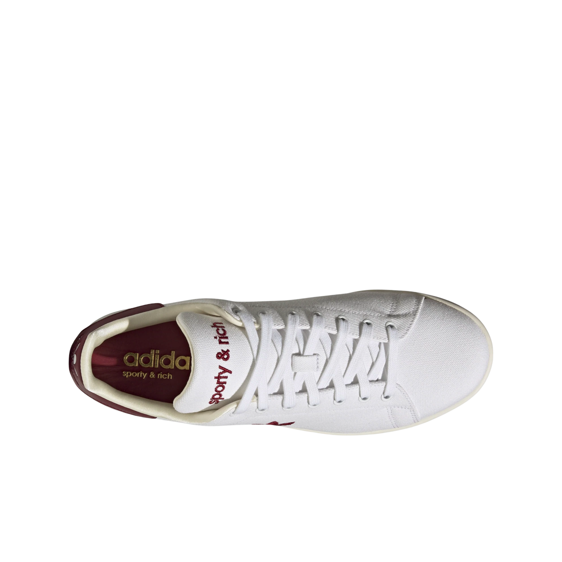 아디다스 x 스포티 앤 리치 스탠 스미스 클라우드 화이트 컬리지에이트 버건디(Adidas x Sporty & Rich Stan Smith Cloud White Collegiate Burgundy) - 2