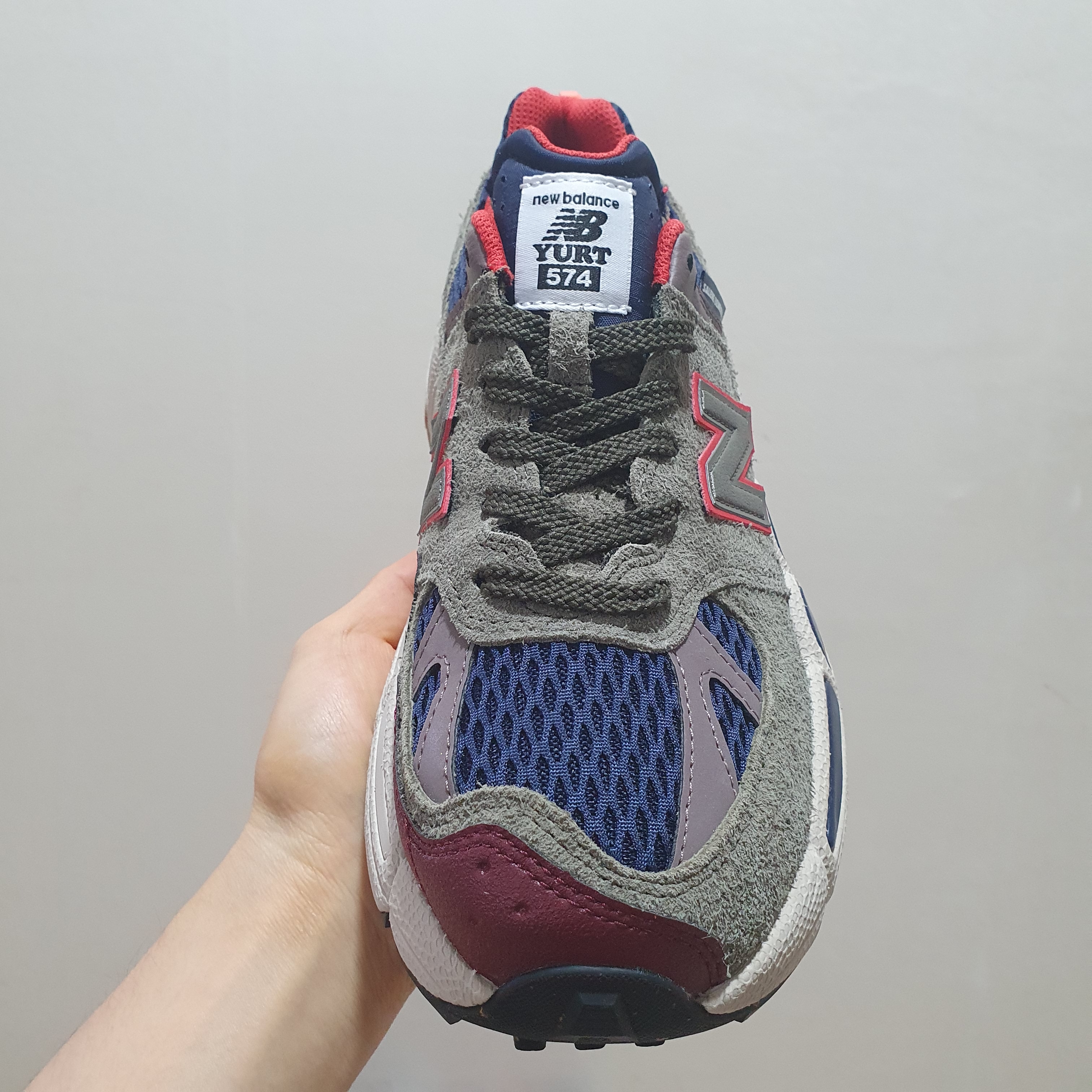 New Balance x Salehe Bembury 574 Yurt Team Forest Green 착용 스타일 - 4