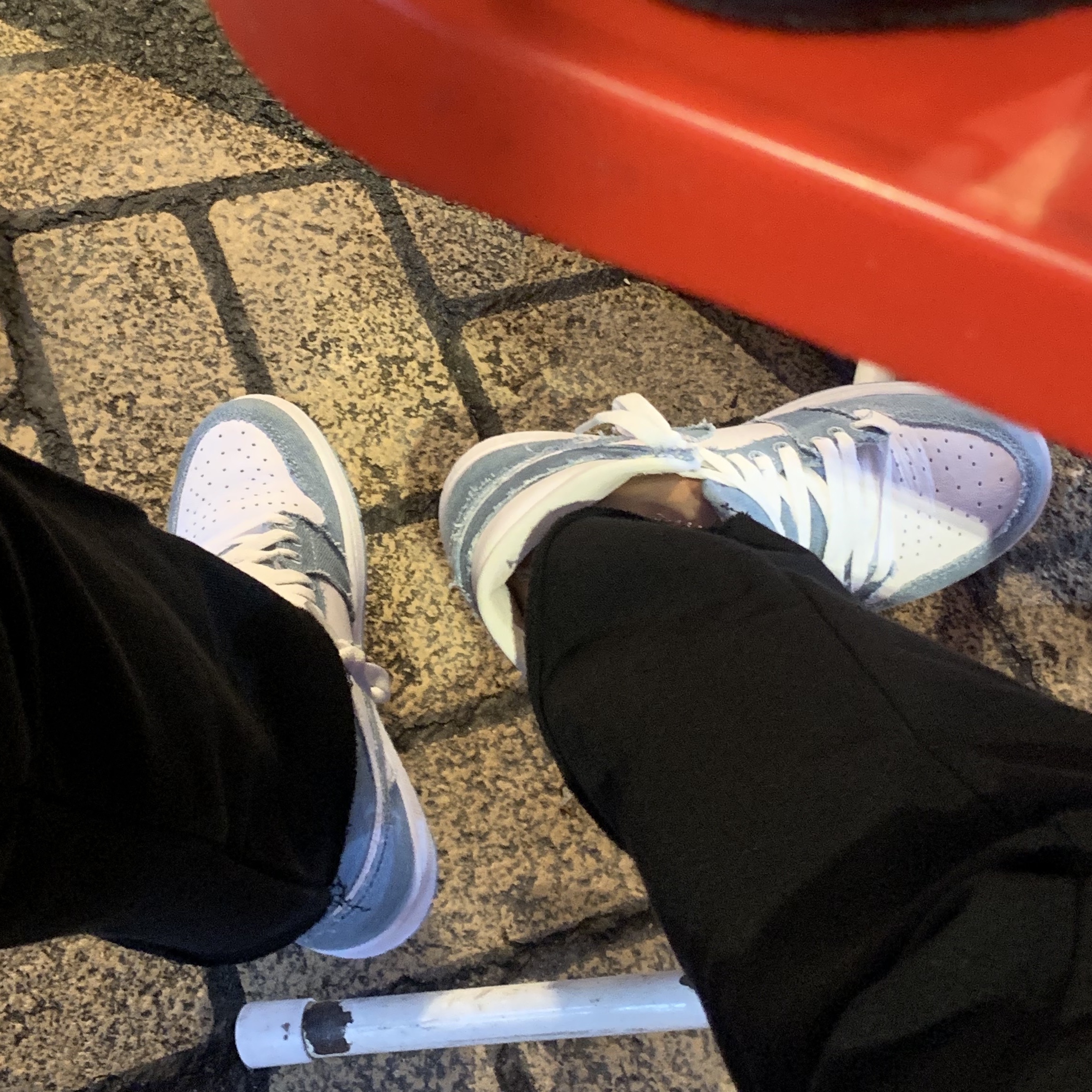 (W) Jordan 1 Retro High OG Denim 착용 스타일 - 2