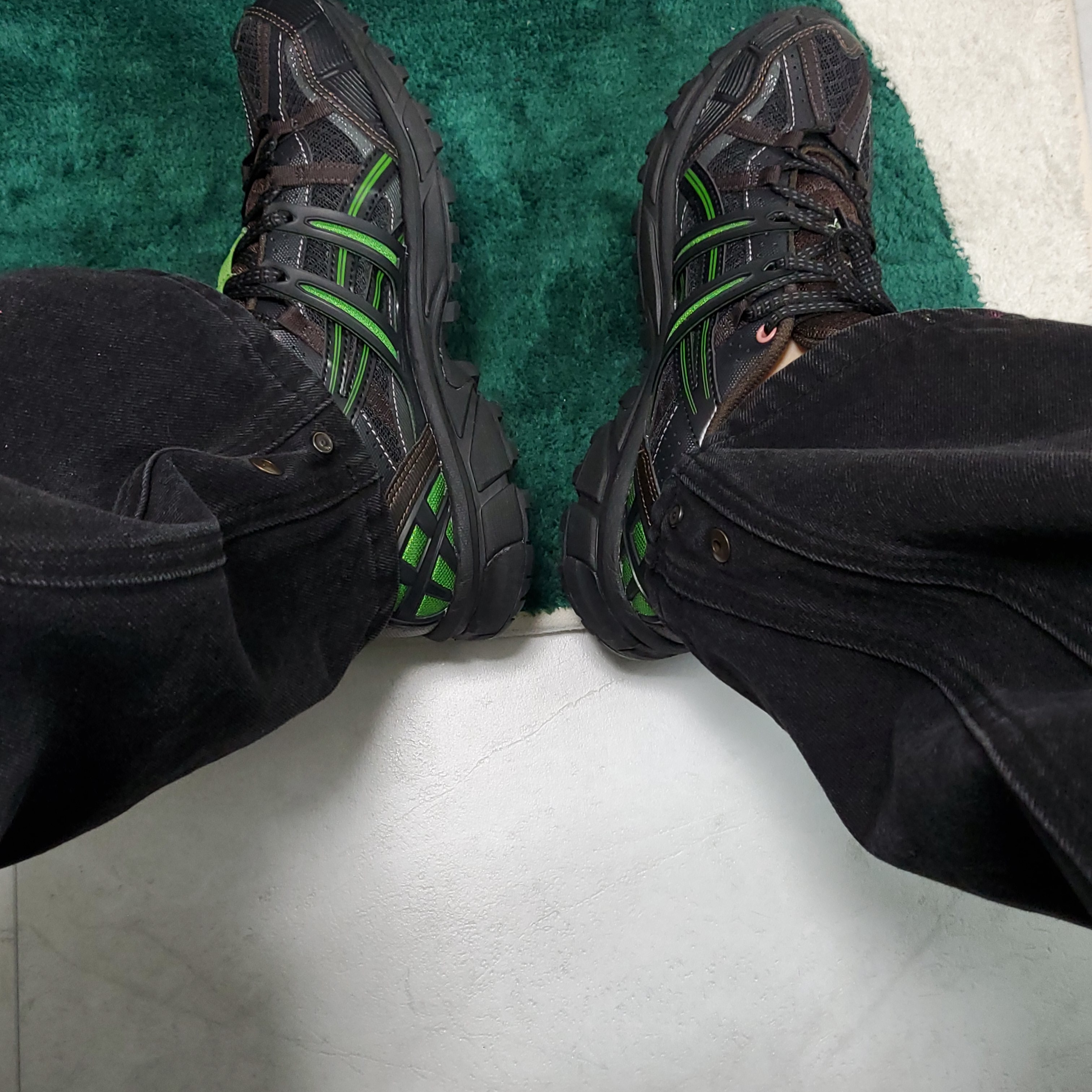 Asics x Andersson Bell Gel-Sonoma 15-50 Black Green 착용 스타일 - 1