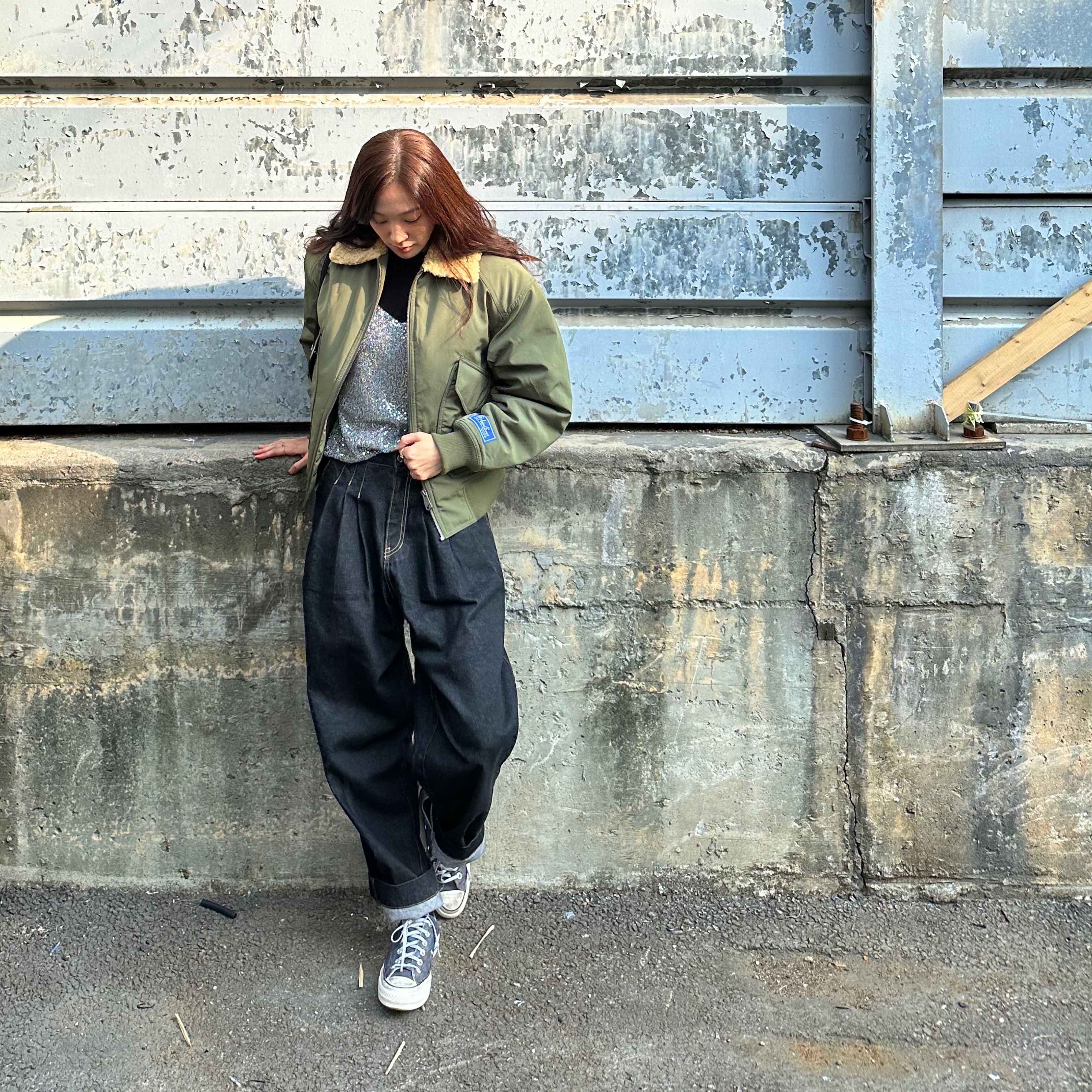 Ader Error Mod Jeans Noir 착용 스타일 - 3