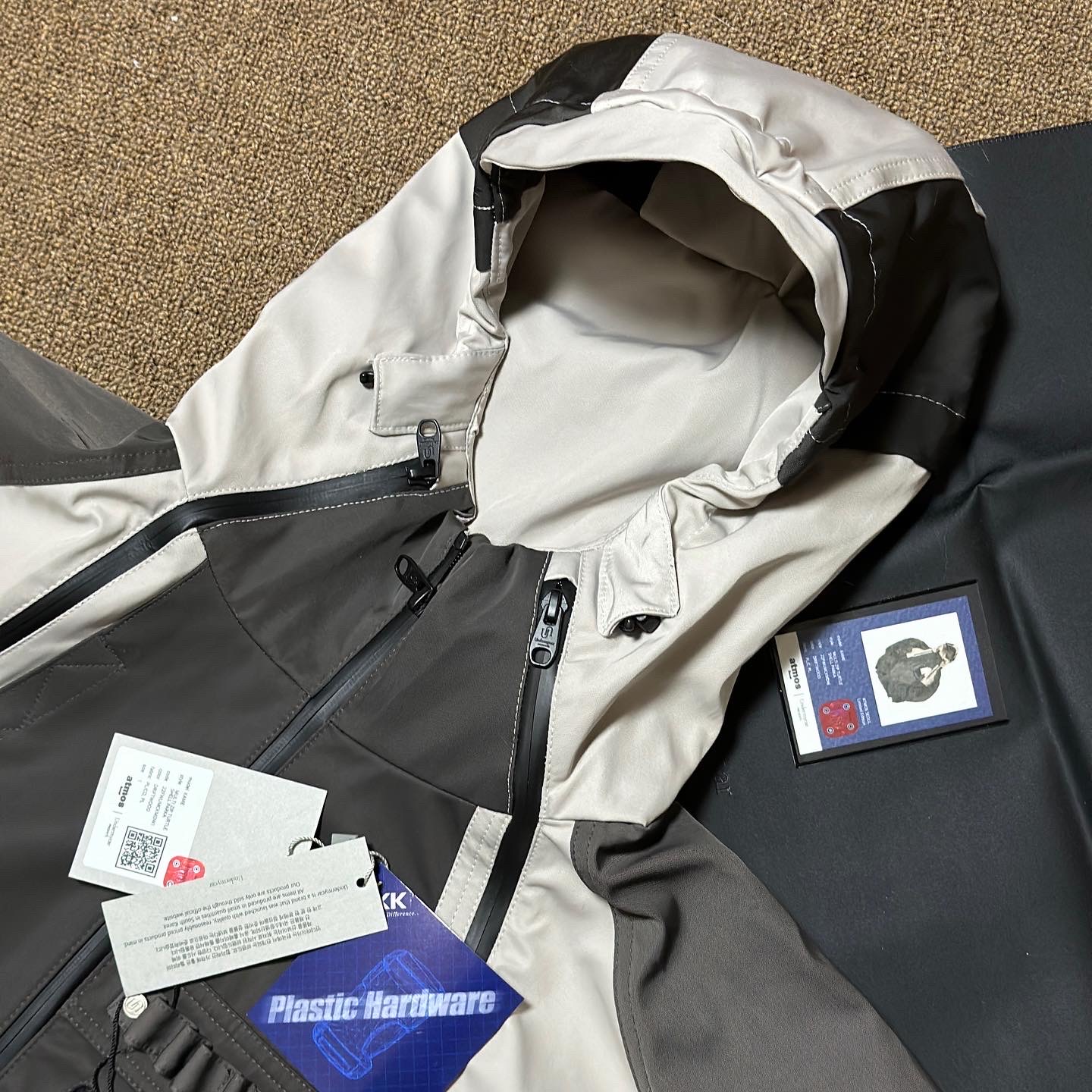 Undermycar Kame Multi Zip Turtle Shell Parka Driftwood - 22FW 착용 스타일 - 1