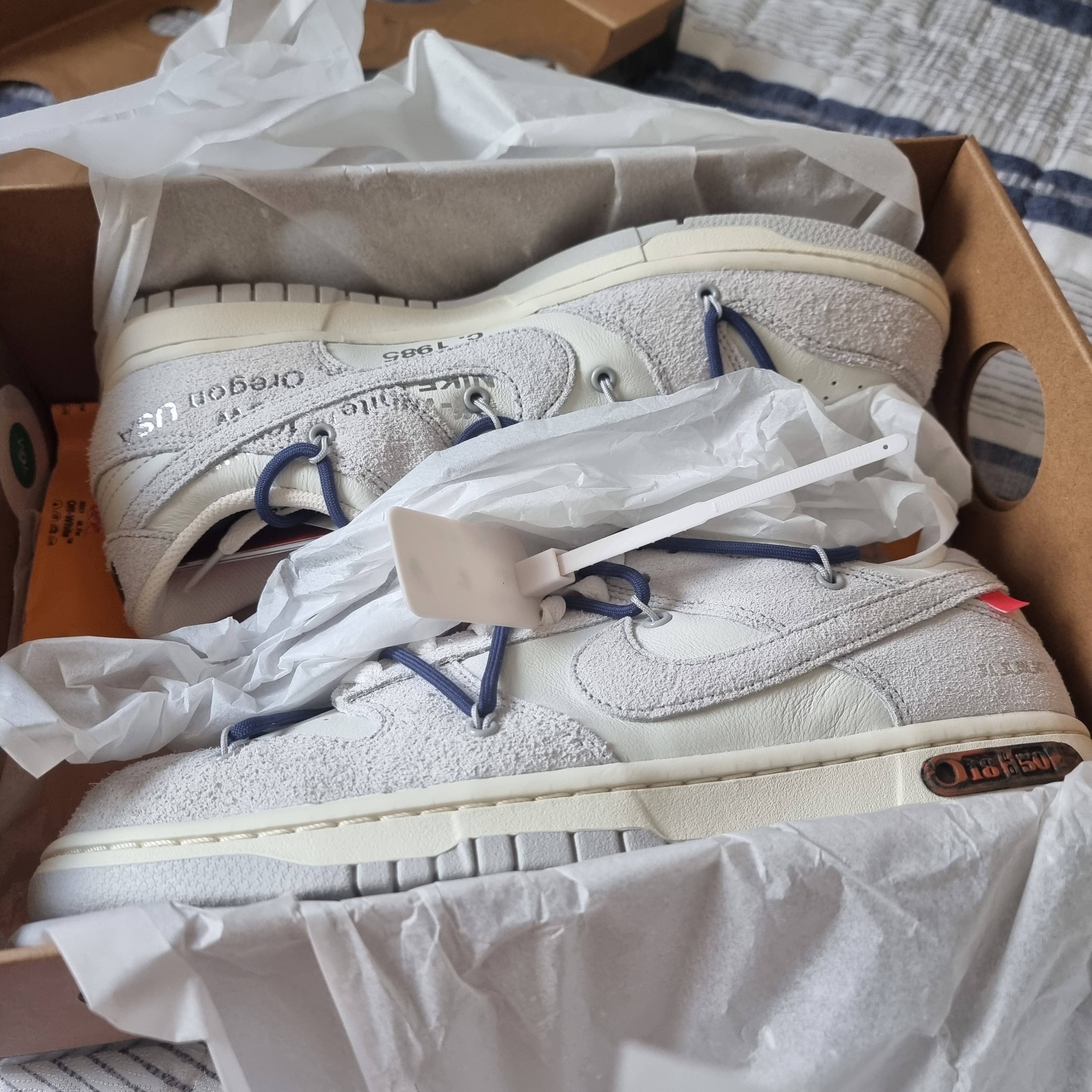 Nike x Off-White Dunk Low The 50 - Lot 18 착용 스타일 - 2