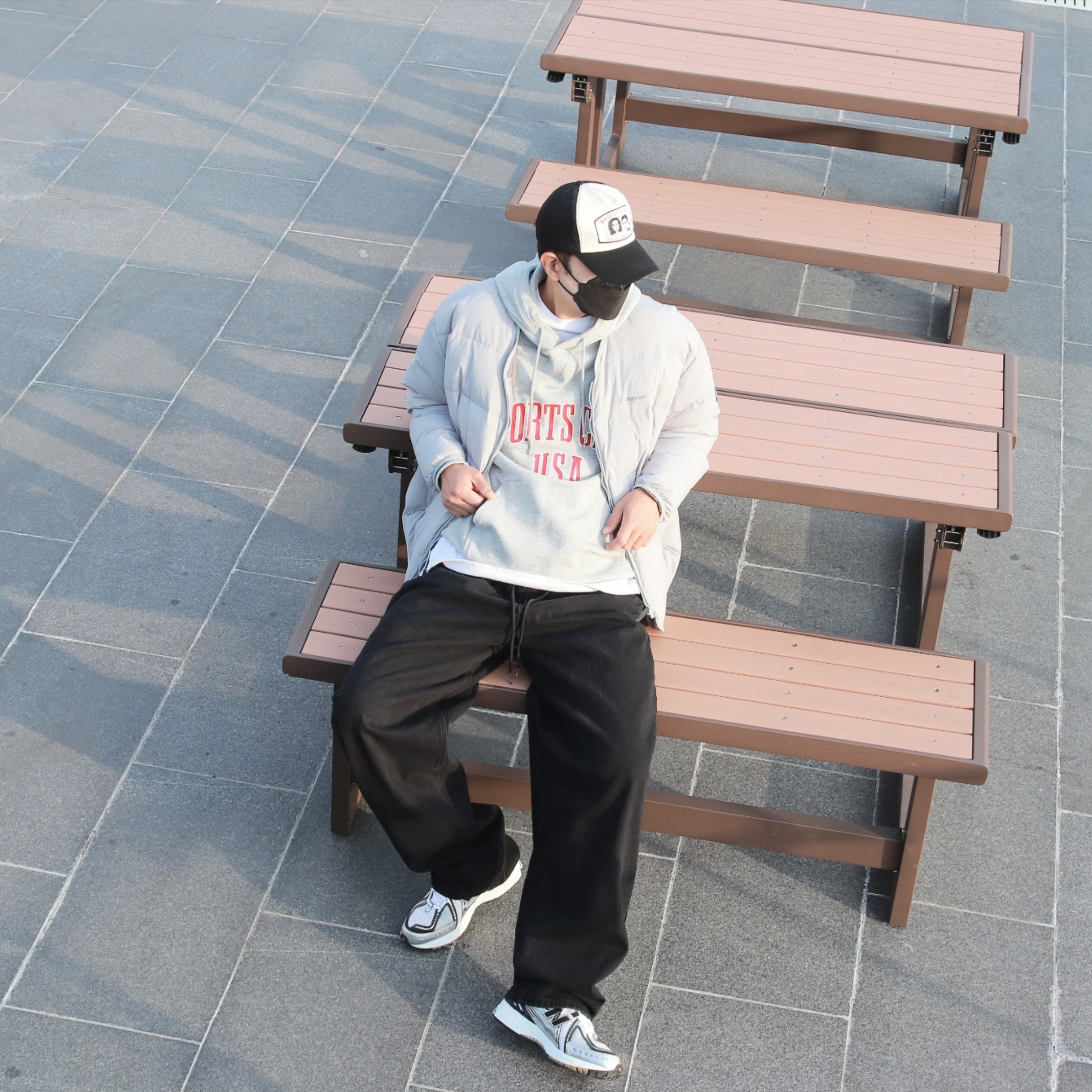 New Balance 1906R White Gold 착용 스타일 - 1