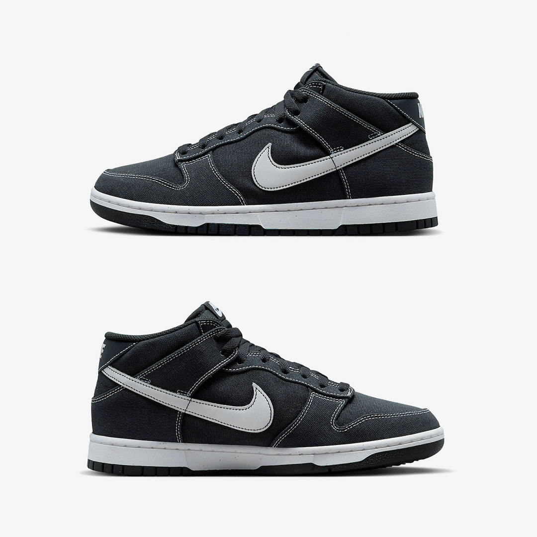 Nike Dunk Low Retro Black, Nike Dunk Low Retro Grey Fog Black 착용 스타일 - 3