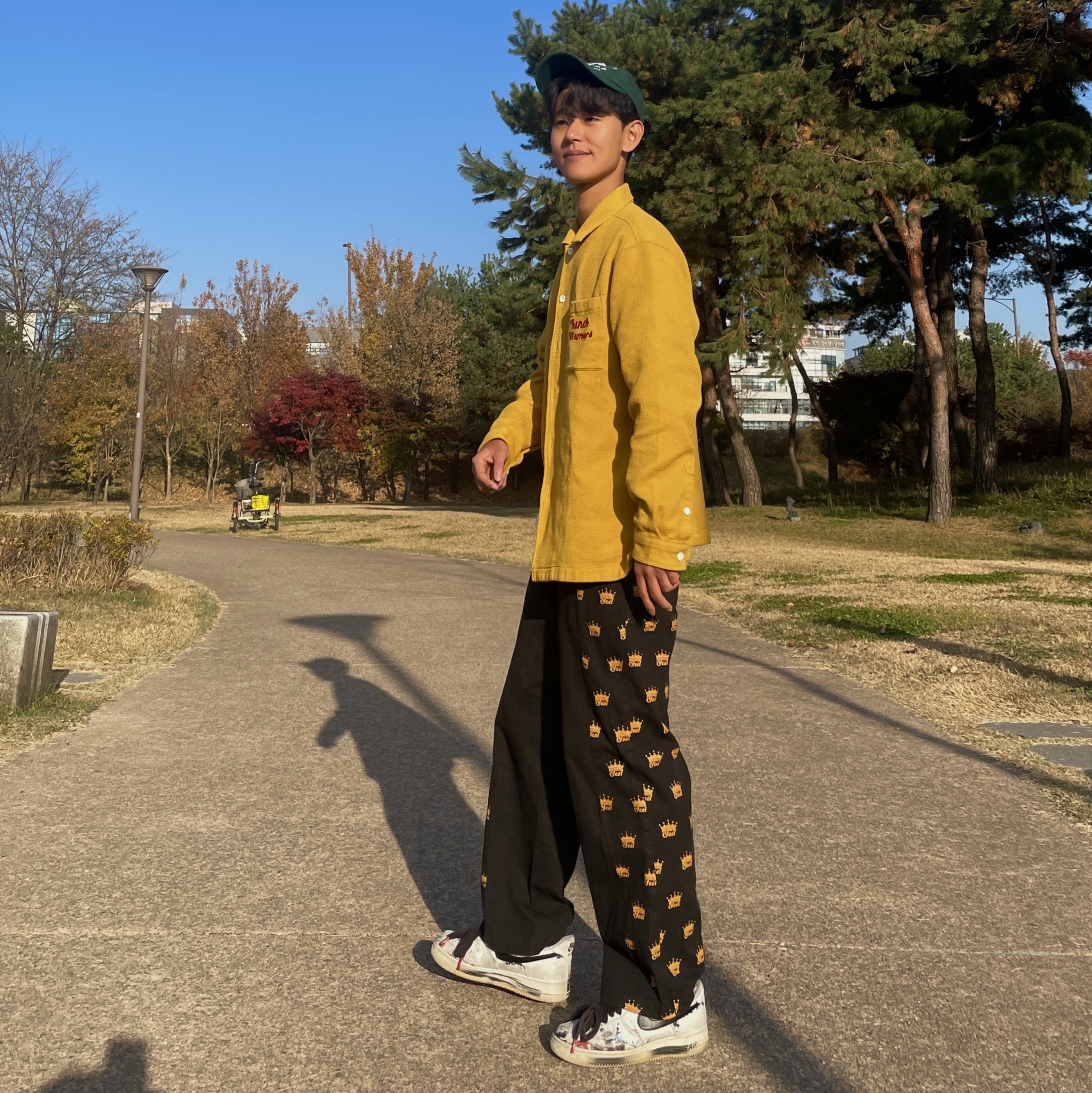 Nike x Peaceminusone Air Force 1 Low Para-Noise 2.0 착용 스타일 - 1