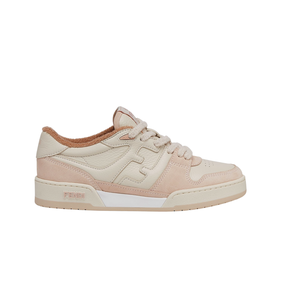 (W) 펜디 매치 스웨이드 로우탑 스니커즈 핑크((W) Fendi Match Suede Low-Top Sneakers Pink) - 1
