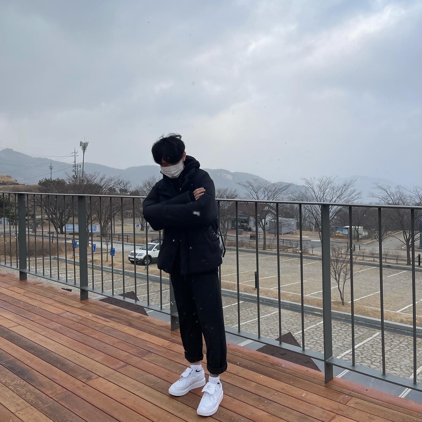 Nike x Peaceminusone Kwondo1 White 착용 스타일