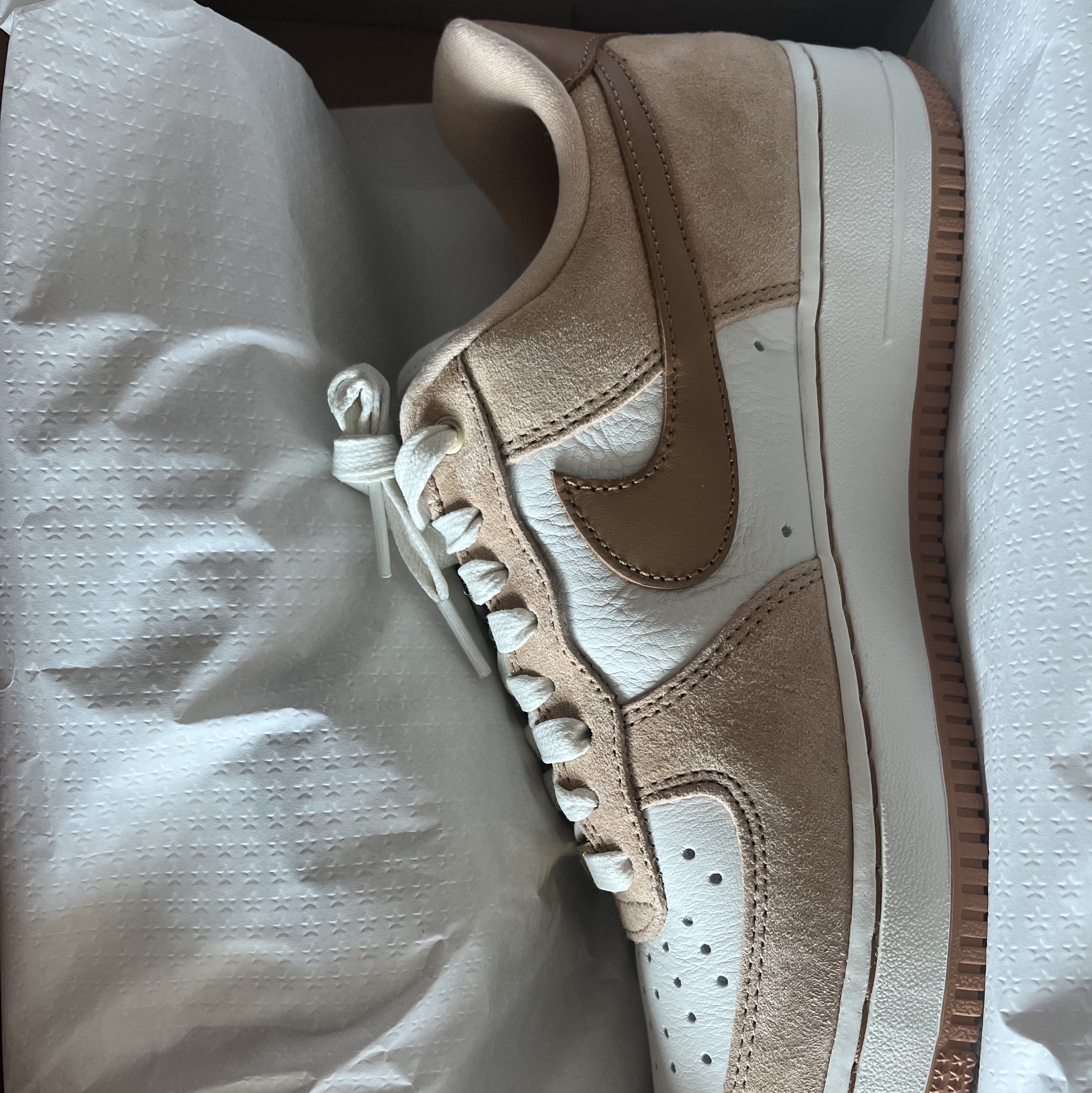(W) Nike Air Force 1 LXX Flax 착용 스타일 - 4