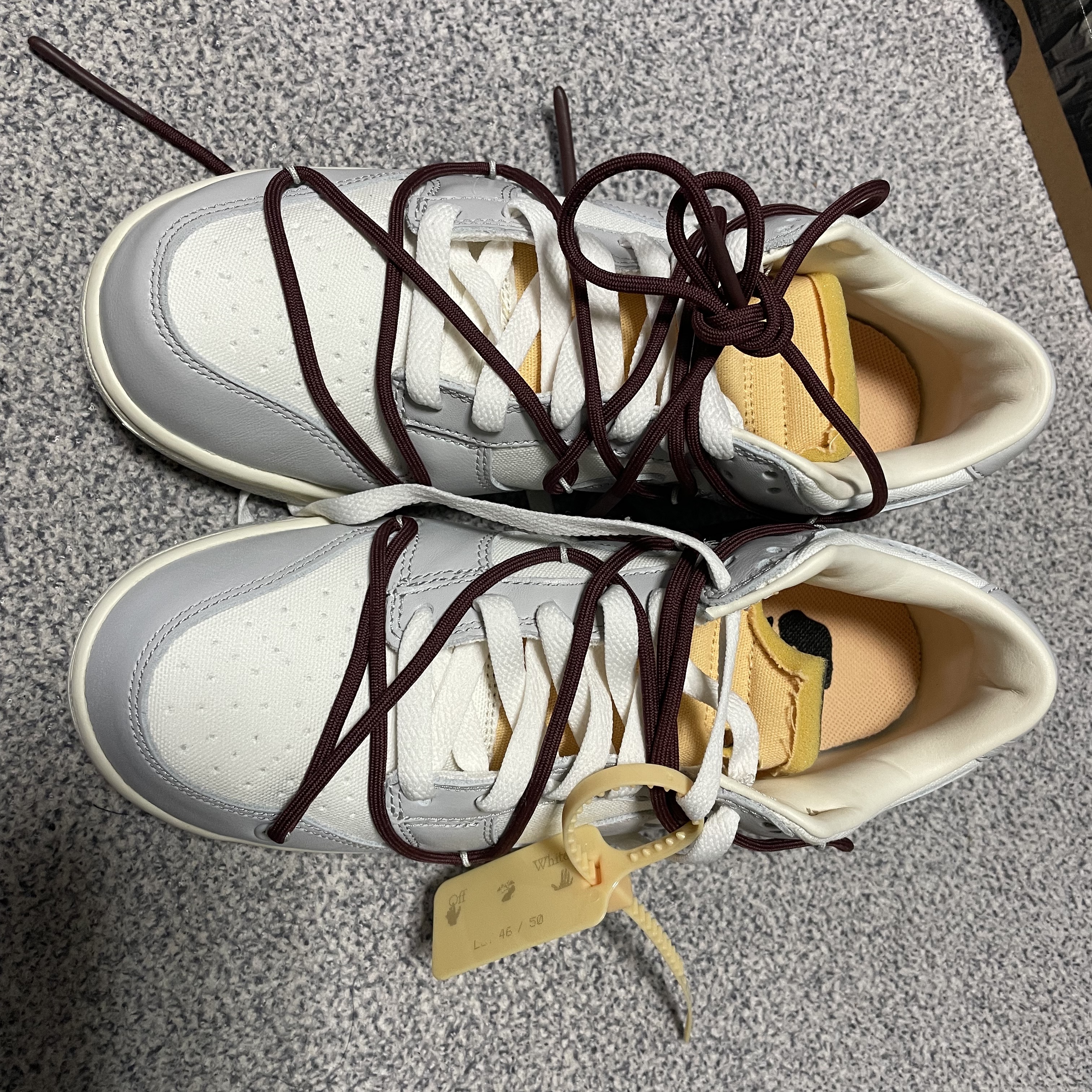 Nike x Off-White Dunk Low The 50 - Lot 46 착용 스타일 - 2